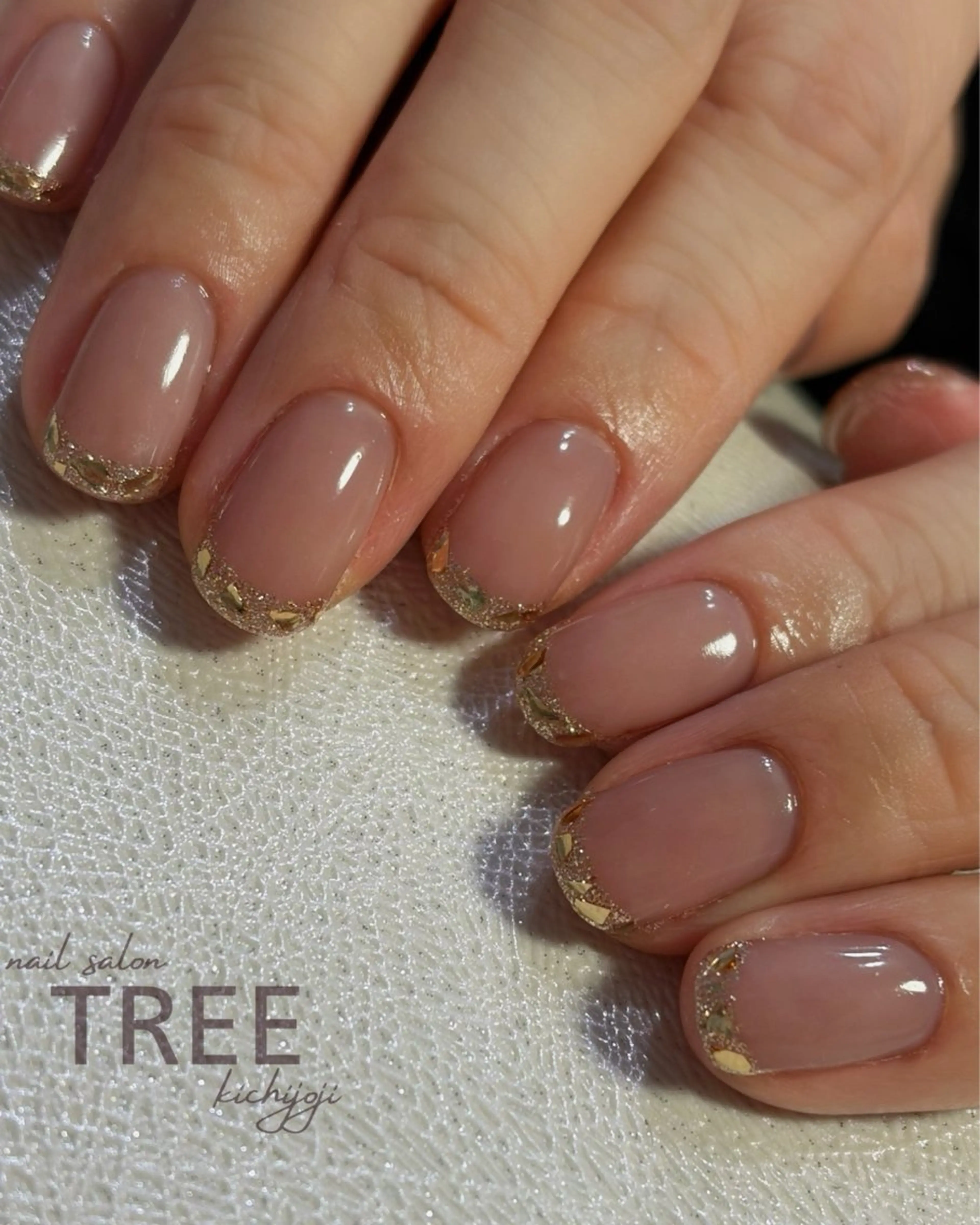 【オフあり】ガラスフレンチ💍ブライダルネイルにも🤍カラー200種以上/パラジェル(+550円)変更可の写真