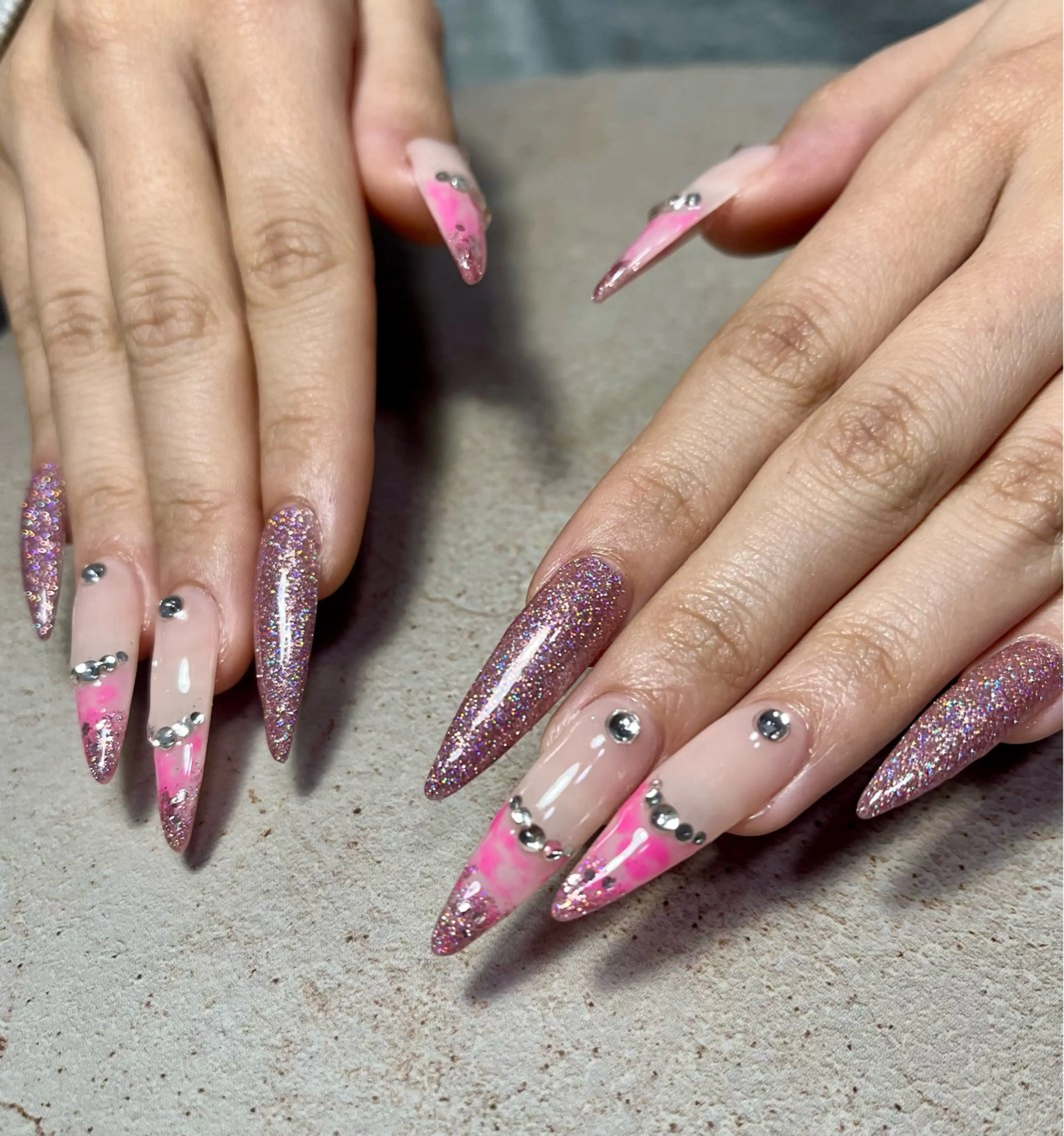 ネイル ハンドネイル goldgleams ちなのネイルデザイン