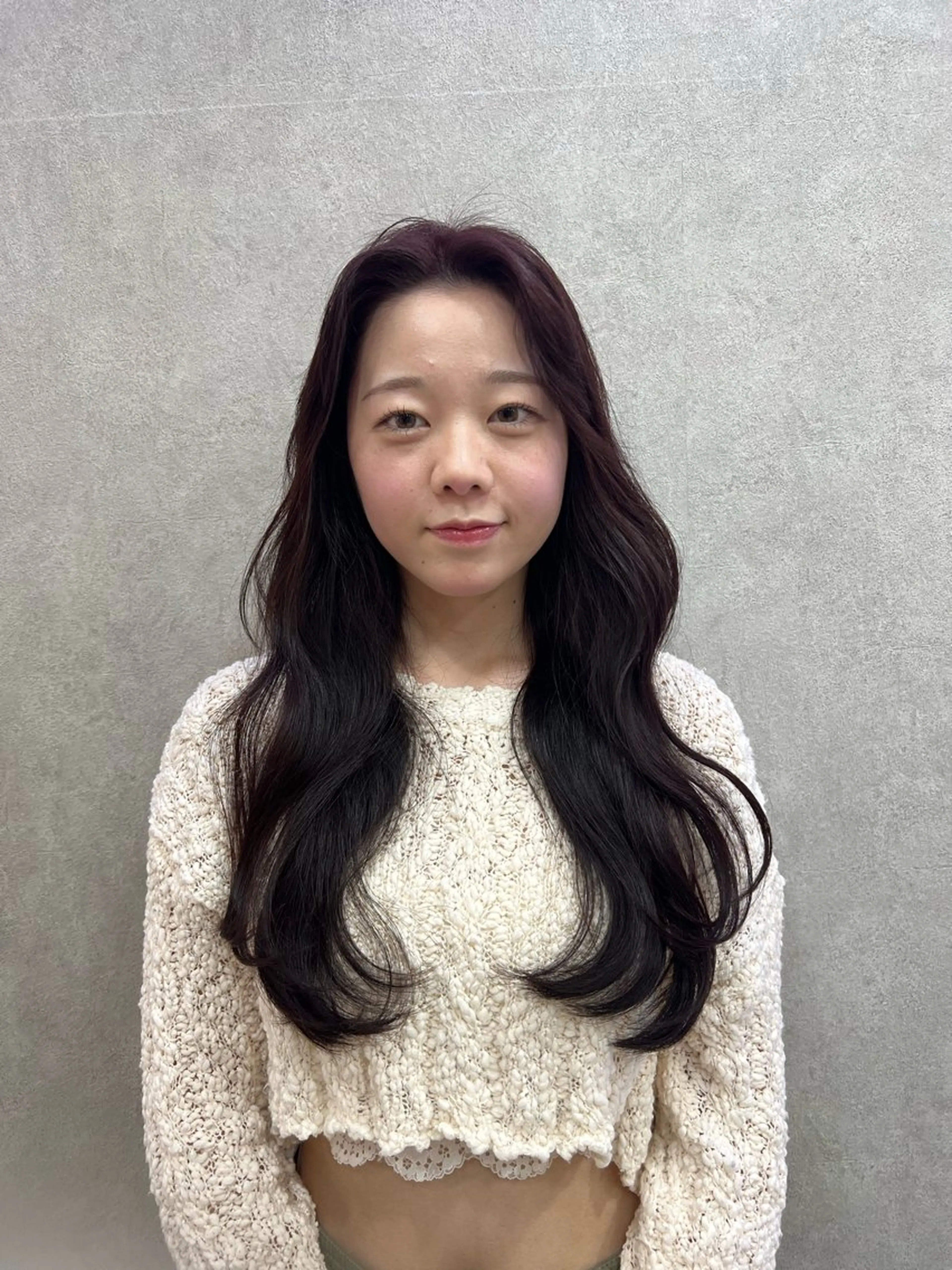 ロング 韓国風ヘア レイヤーカット 🐝Haney .haruka🐝のヘアスタイル