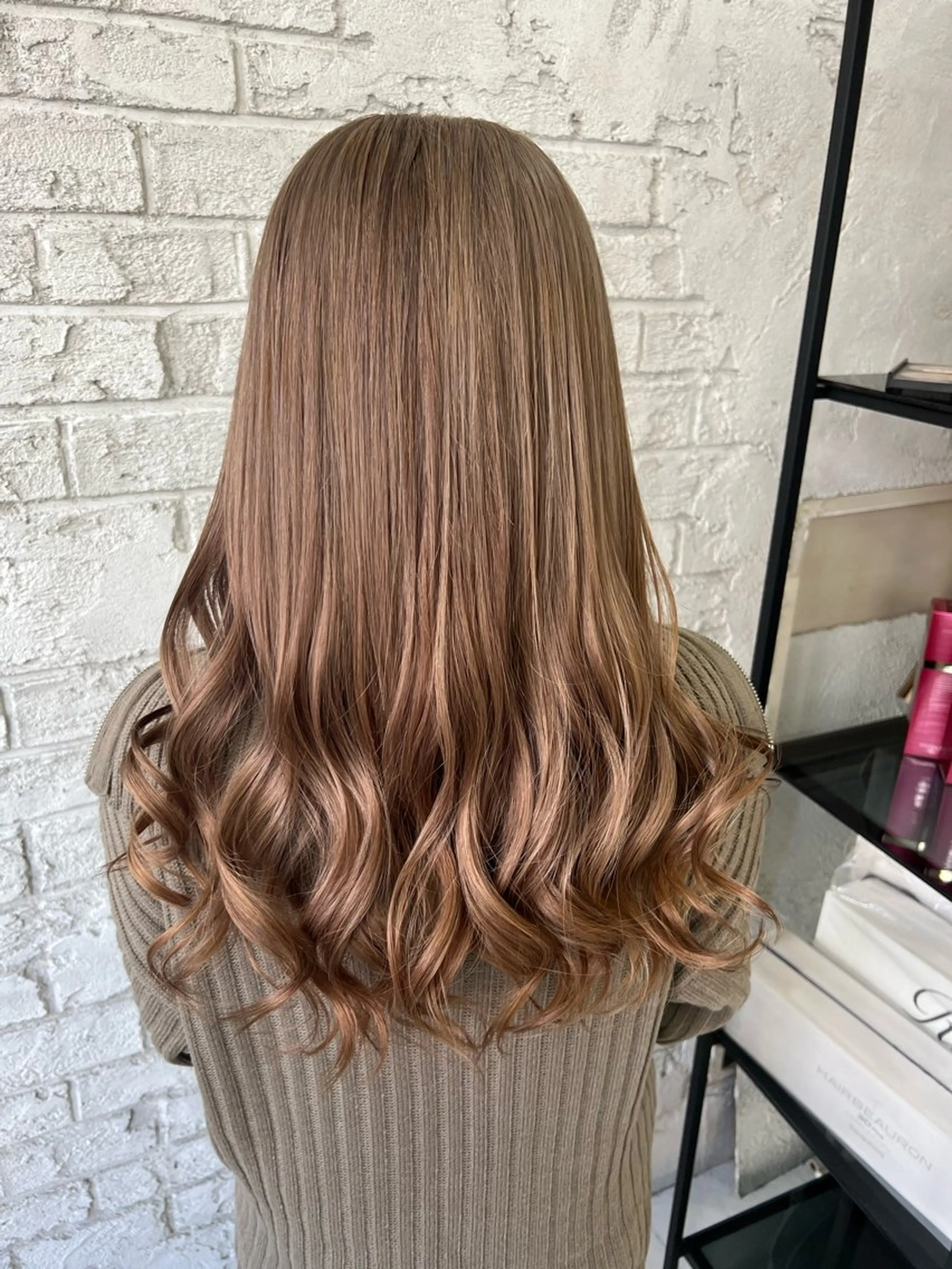 セミロング エクステ＆艶カラー 🎀YURINA🎀のヘアスタイル