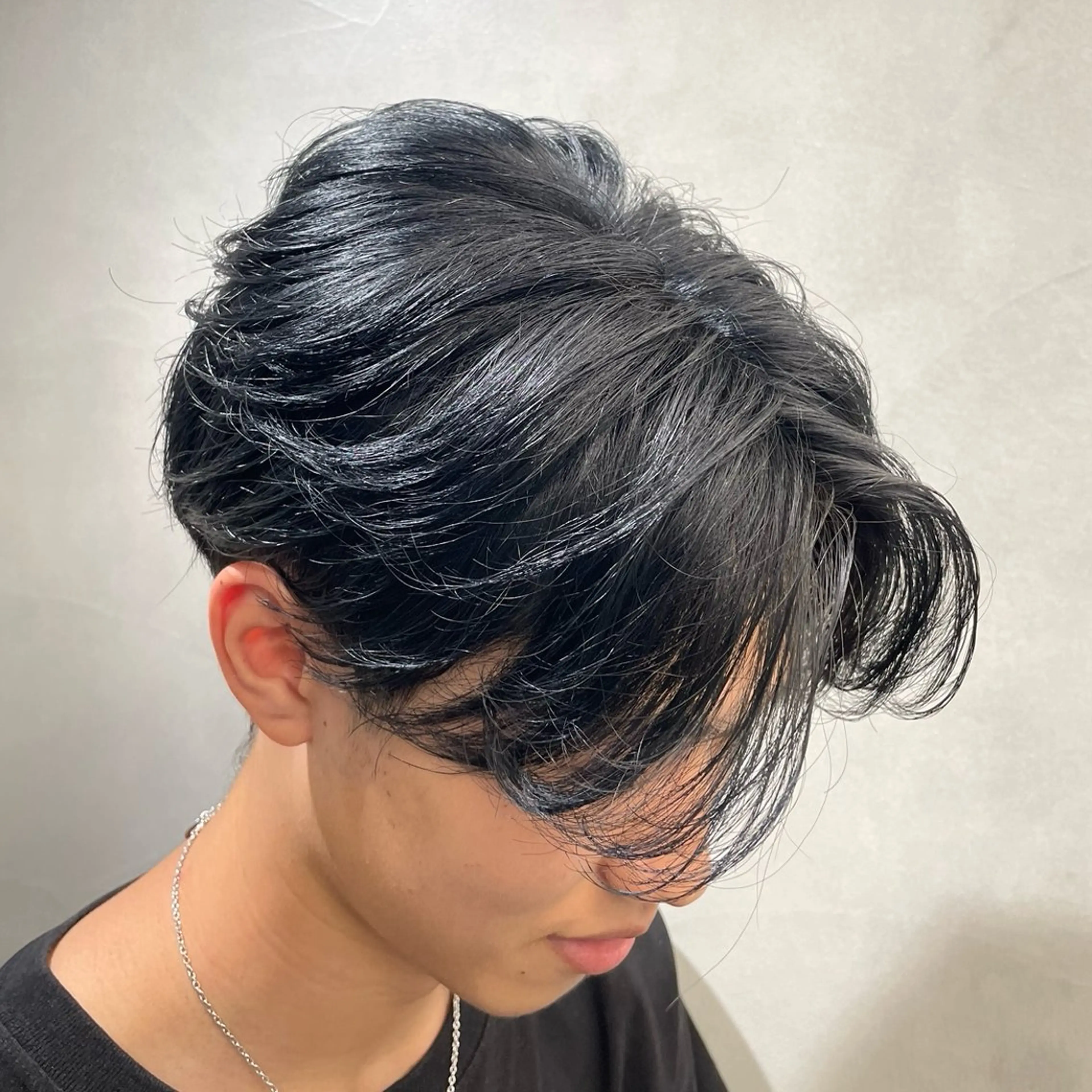 ミディアム パーマ ヘアアレンジ メンズ カット パーマ fifth 石川 凪のヘアスタイル