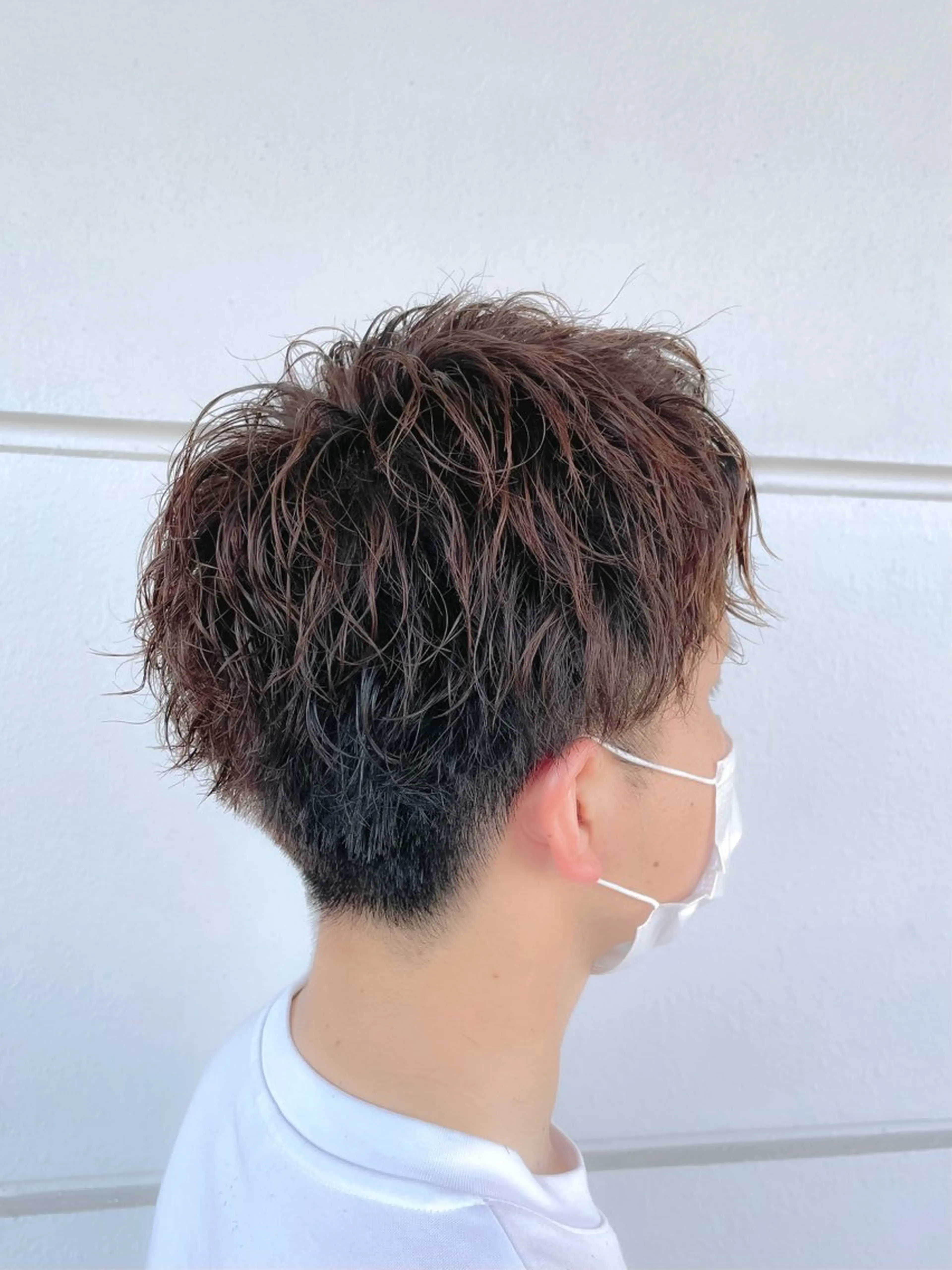 パーマ メンズ カット パーマ トリートメント 西村 れいのヘアスタイル