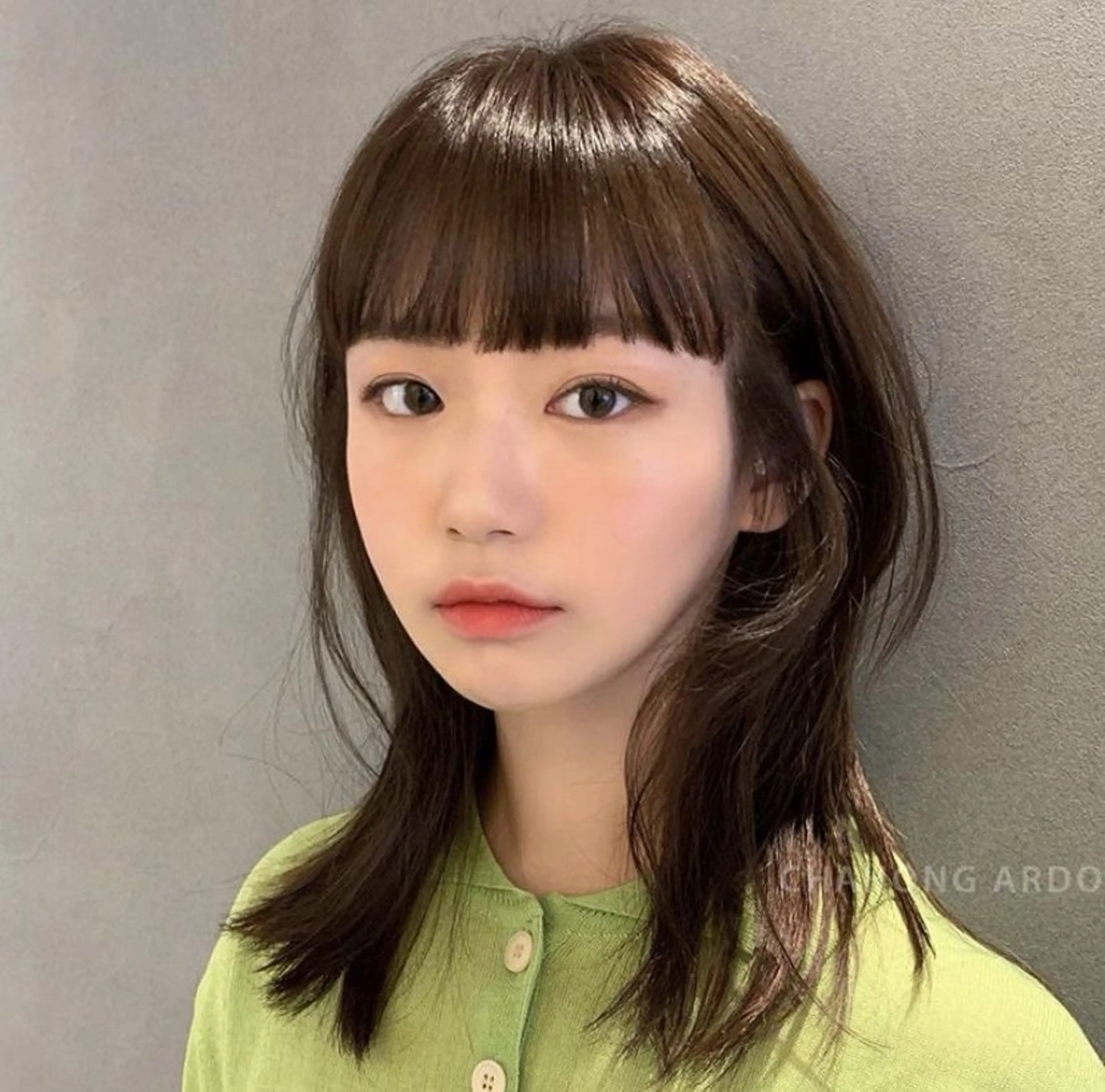 ミディアム カット無料内田 海香のヘアスタイル