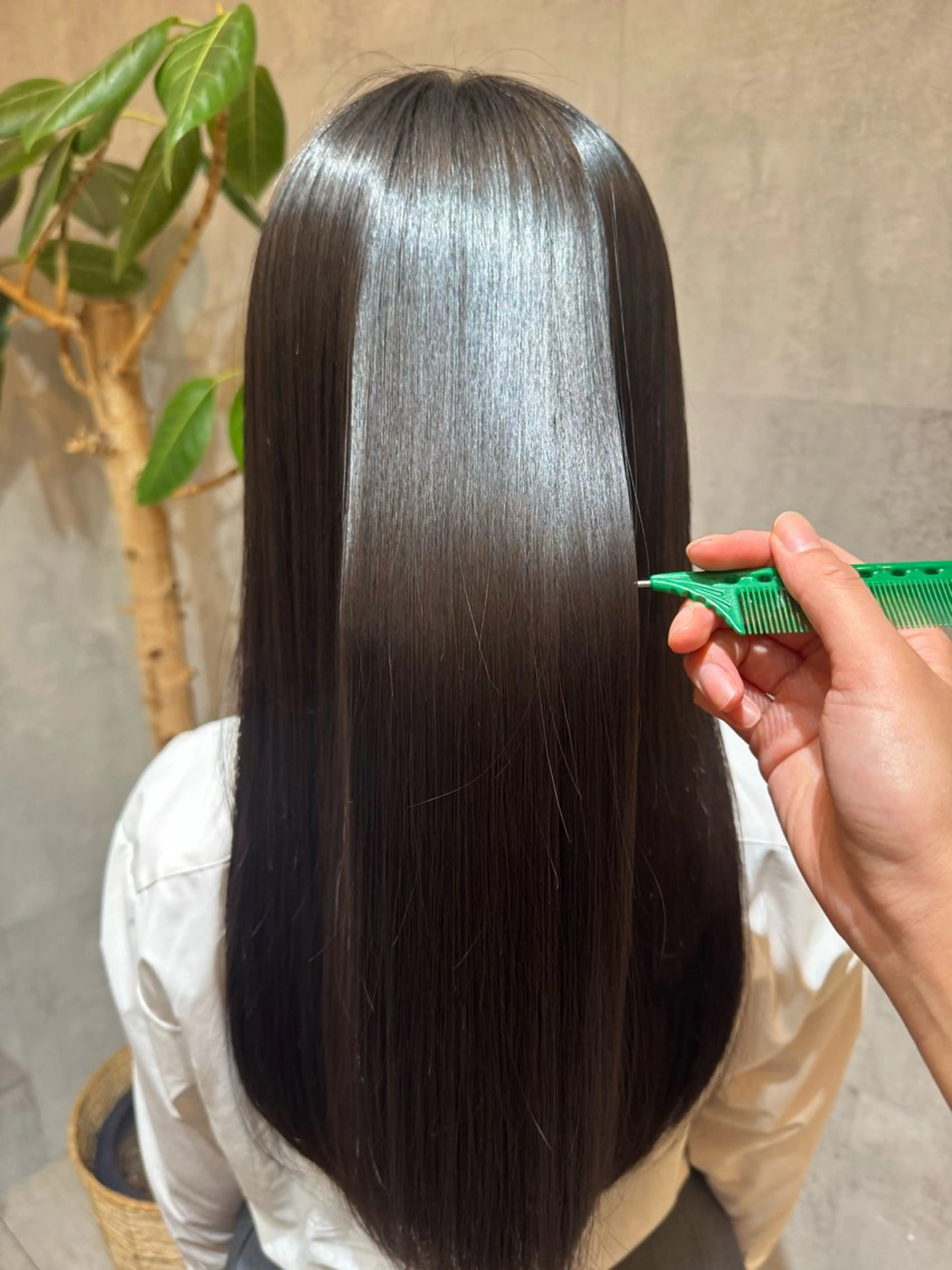 ロング 縮毛矯正 縮毛矯正 【haar】 Hadukiのヘアスタイル