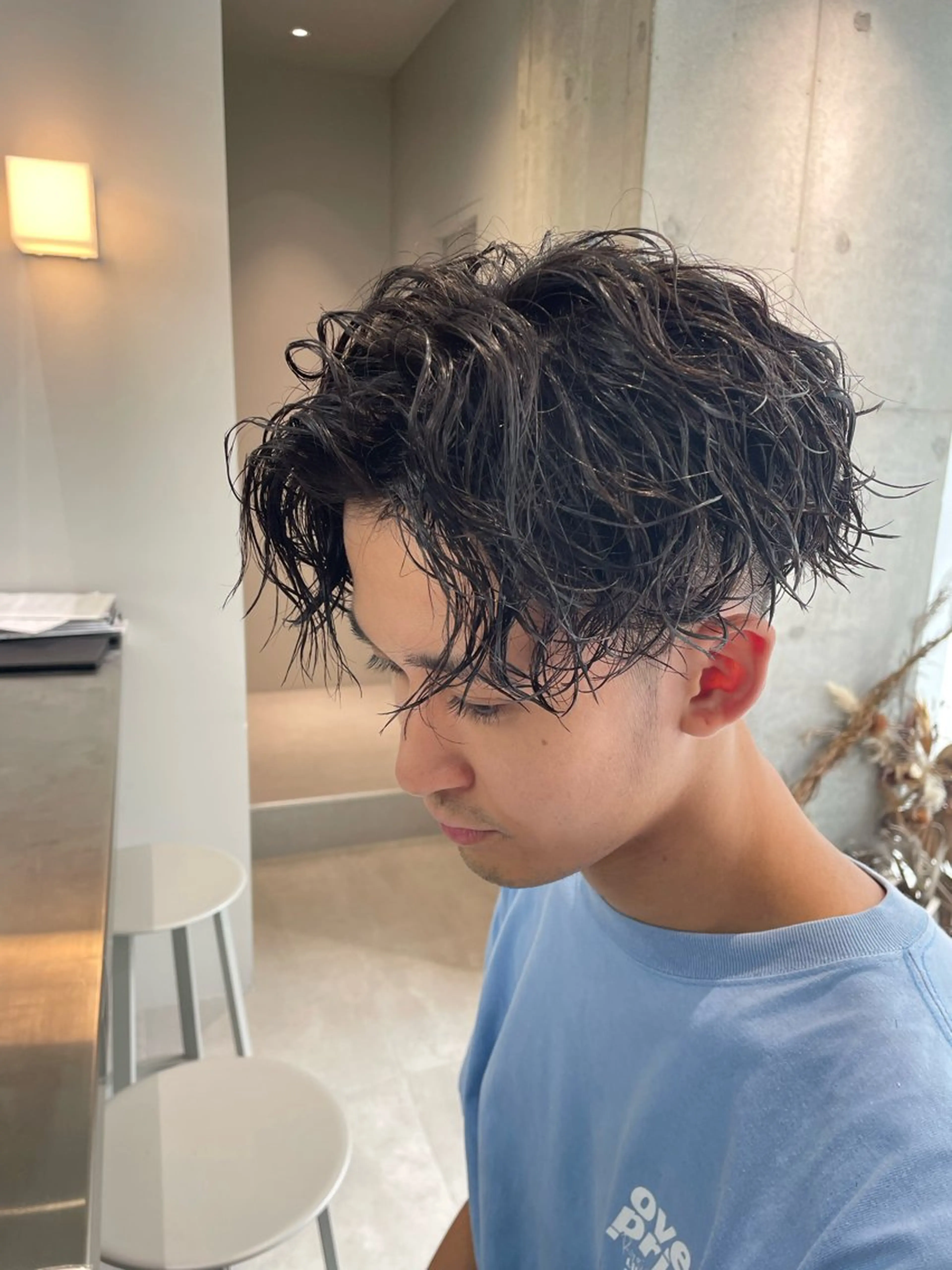 パーマ メンズ メンズパーマ 刈り上げ 白濱 友樹のヘアスタイル