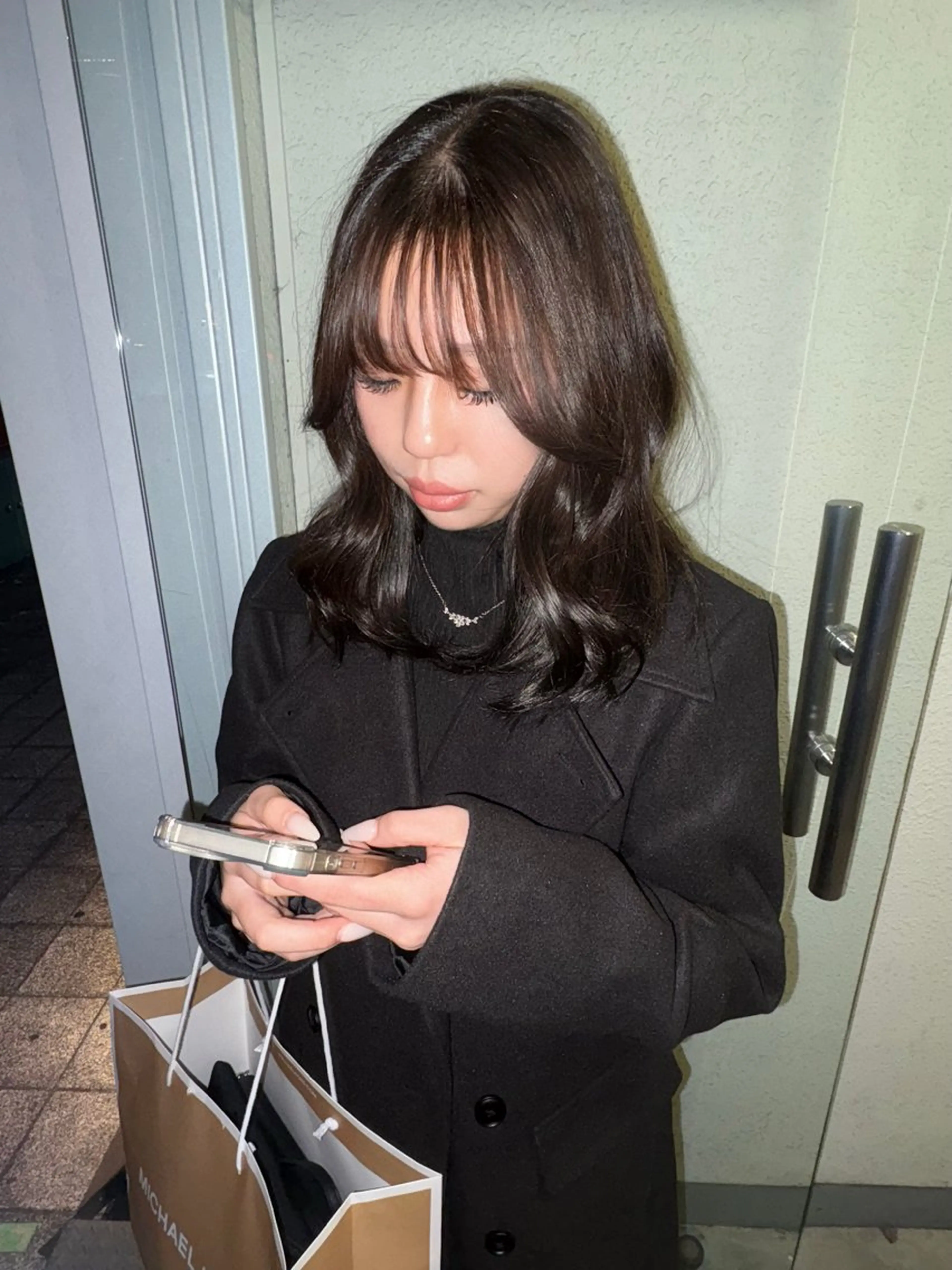 ミディアム ヘアカラー siki yuikaのヘアスタイル