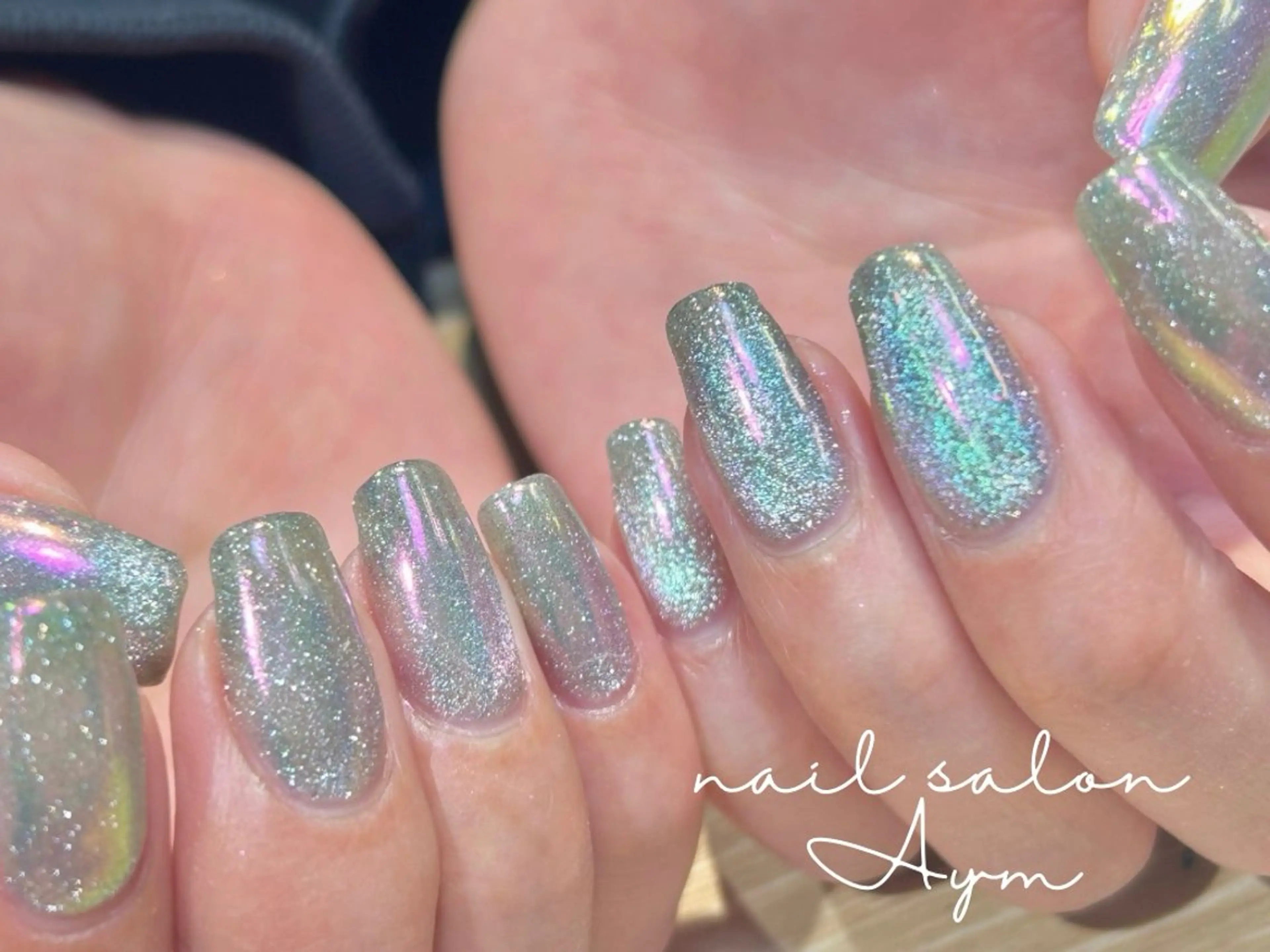 ネイル オーロラネイル nail salon Aymのネイルデザイン