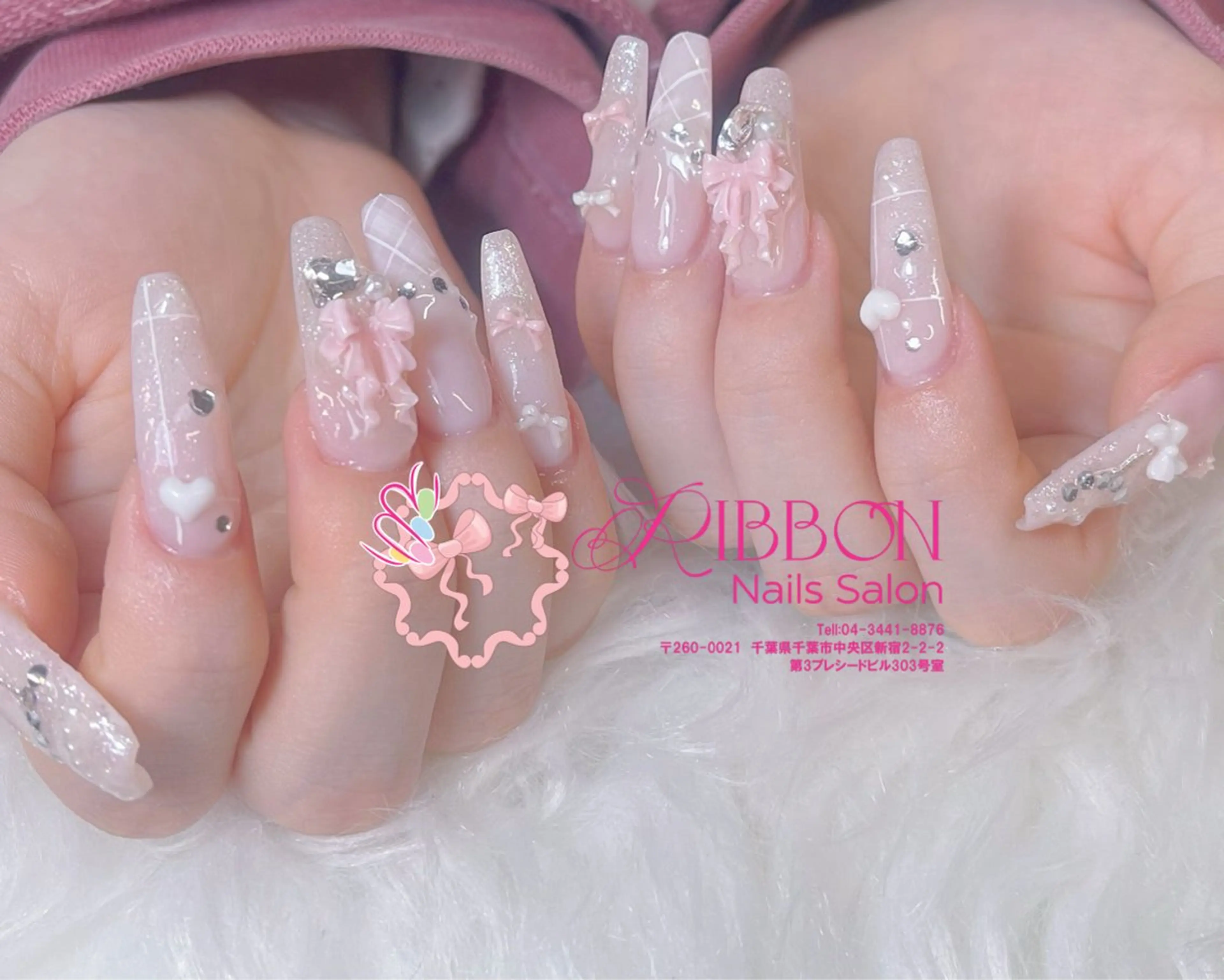 ネイル チークネイル フットネイル フレンチネイル グラデーション 韓国ネイル ハンドネイル Ribbonnail salonのネイルデザイン