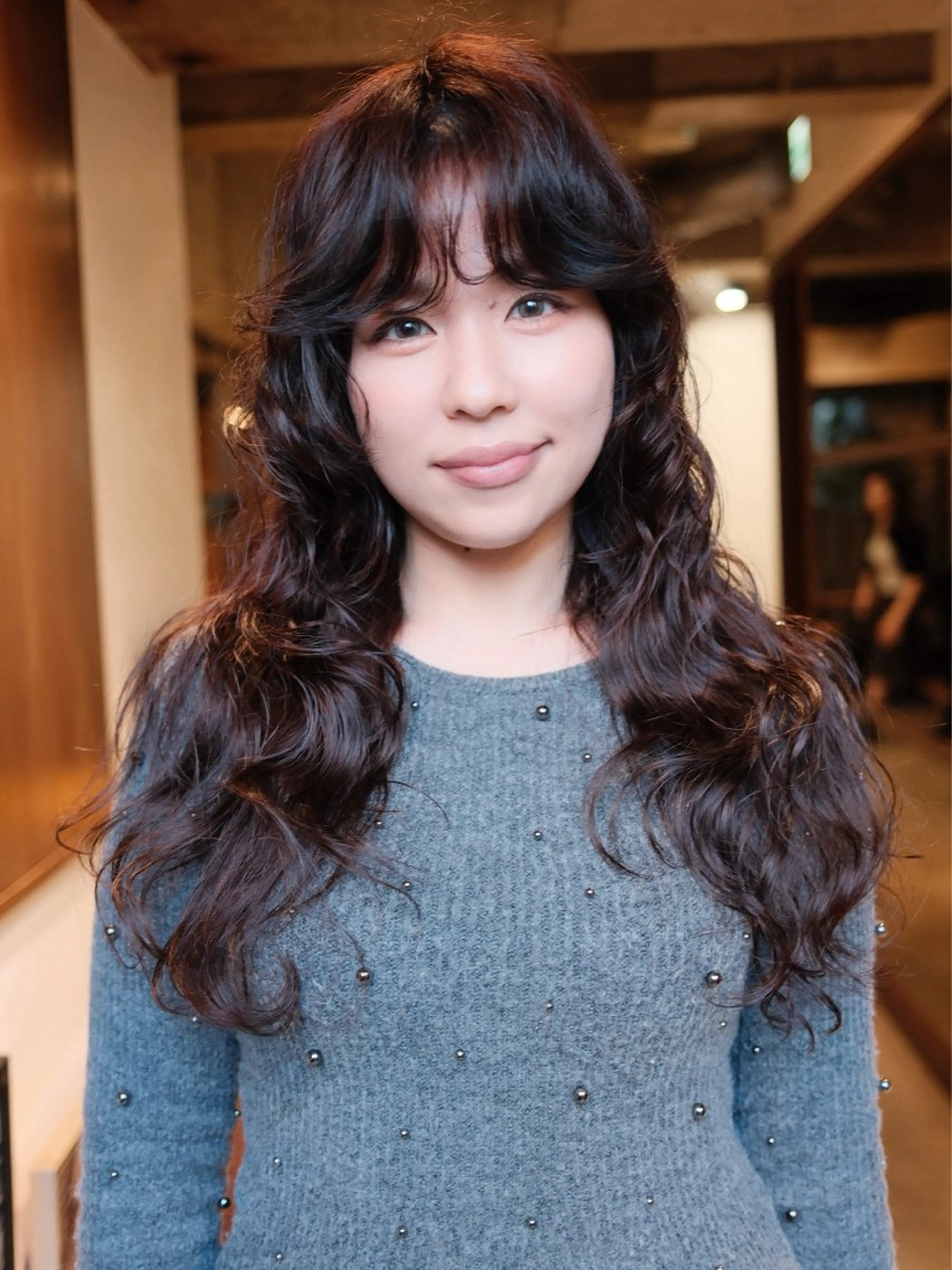 ロング パーマ ボブ レイヤーカット ロング デジタルパーマ カット パーマ 【お洒落パーマ】 Elme　肥塚康汰郎のヘアスタイル