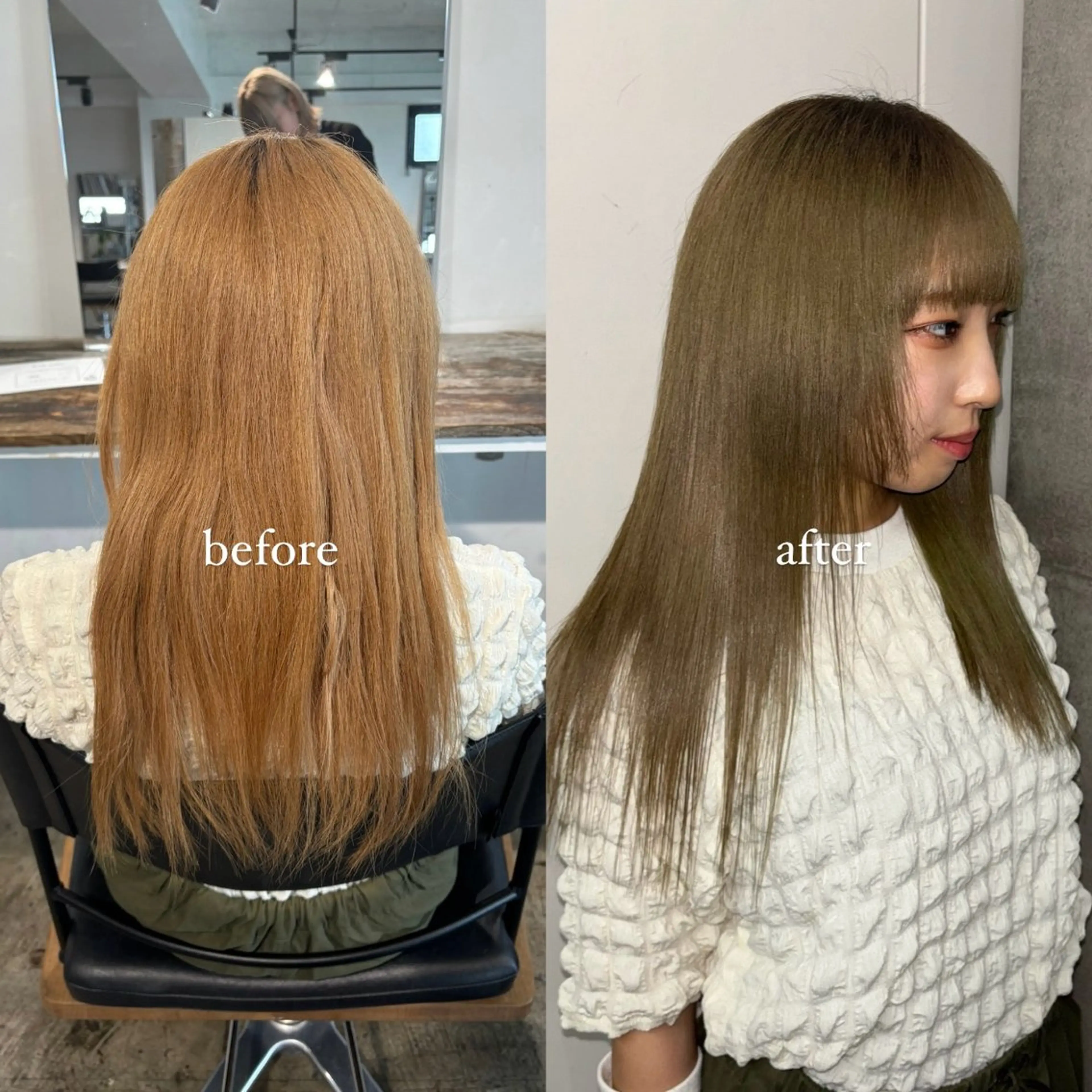 ミディアム カラー 💫miyu💫デザ インカラー/アレンジのヘアスタイル