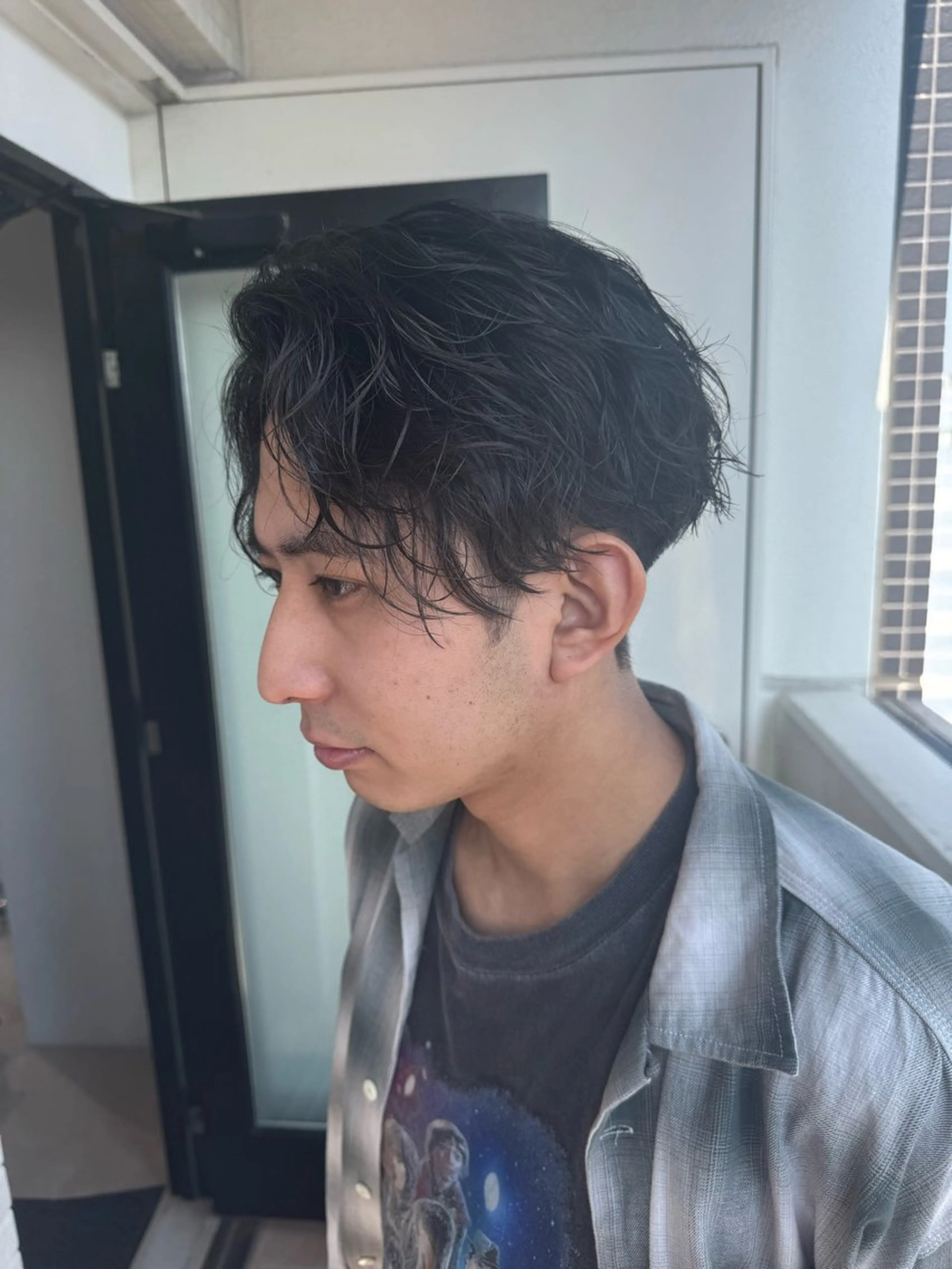 ショート パーマ メンズ カット パーマ ヘアセット メンズ特化 パーマ/オザワのヘアスタイル