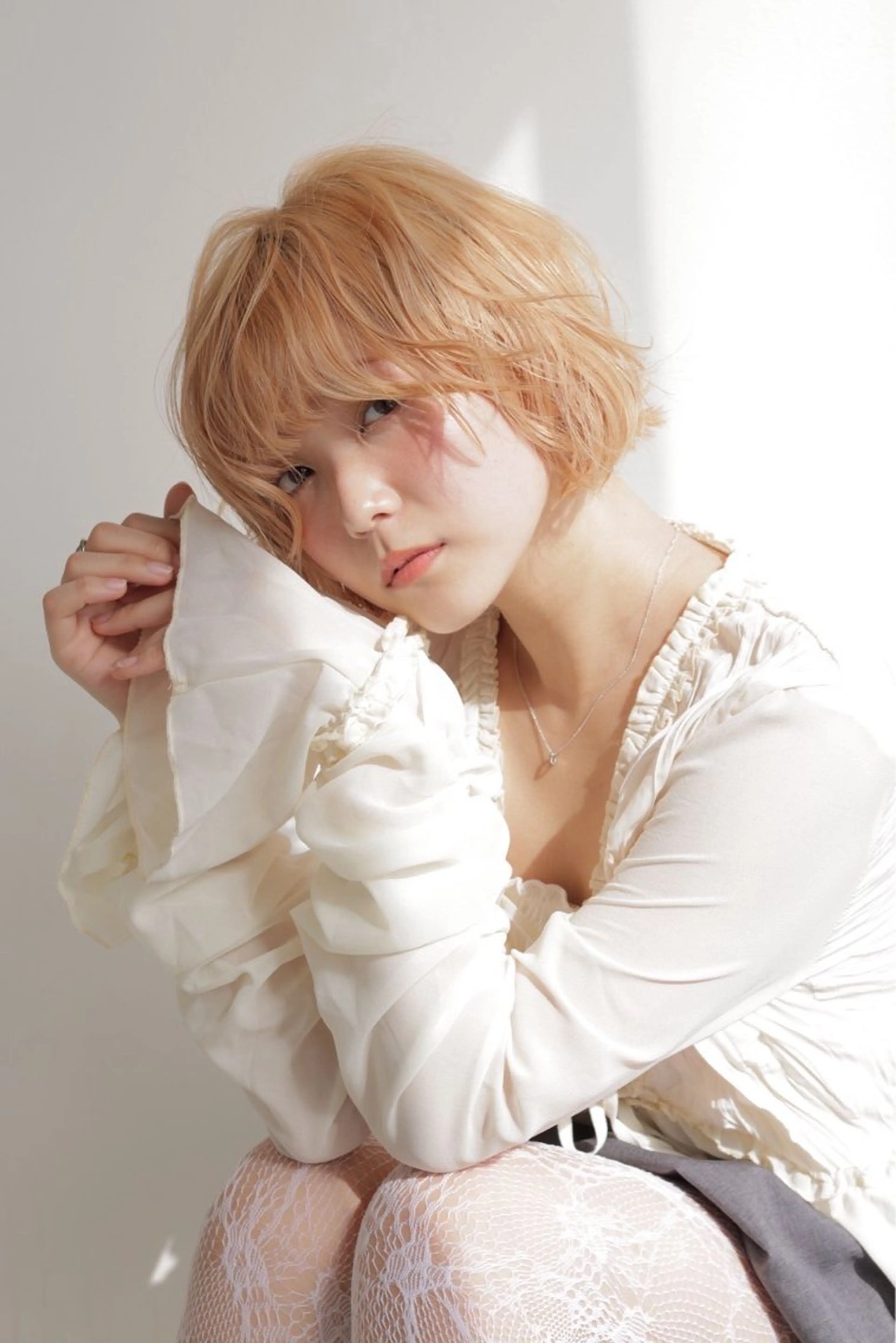 ミディアム ヘアカラー 前田 さくらのヘアスタイル