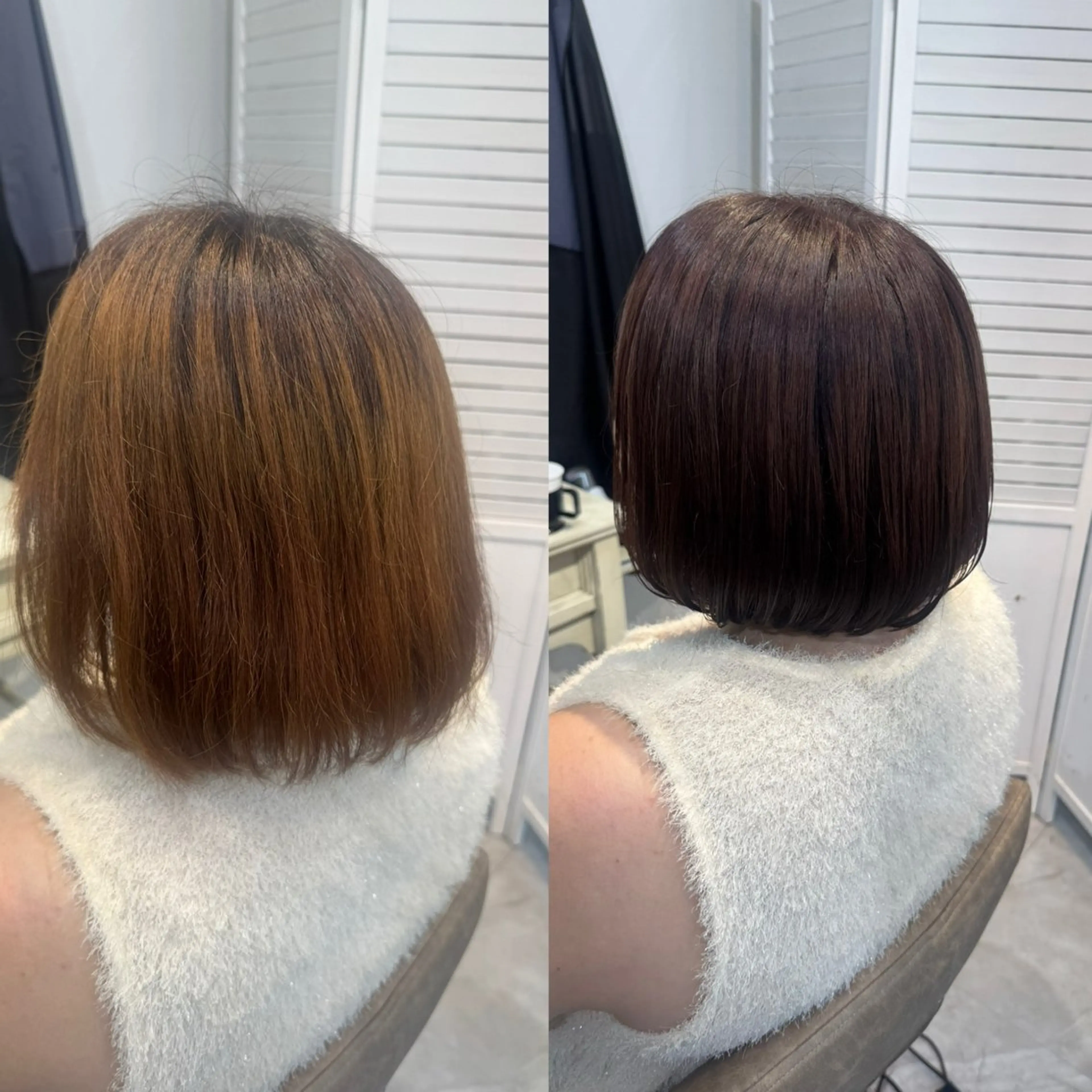 ショート カラー ブラウンカラー ボブ カット ヘアカラー 髪質改善×ブリーチ 🌟misatoのヘアスタイル