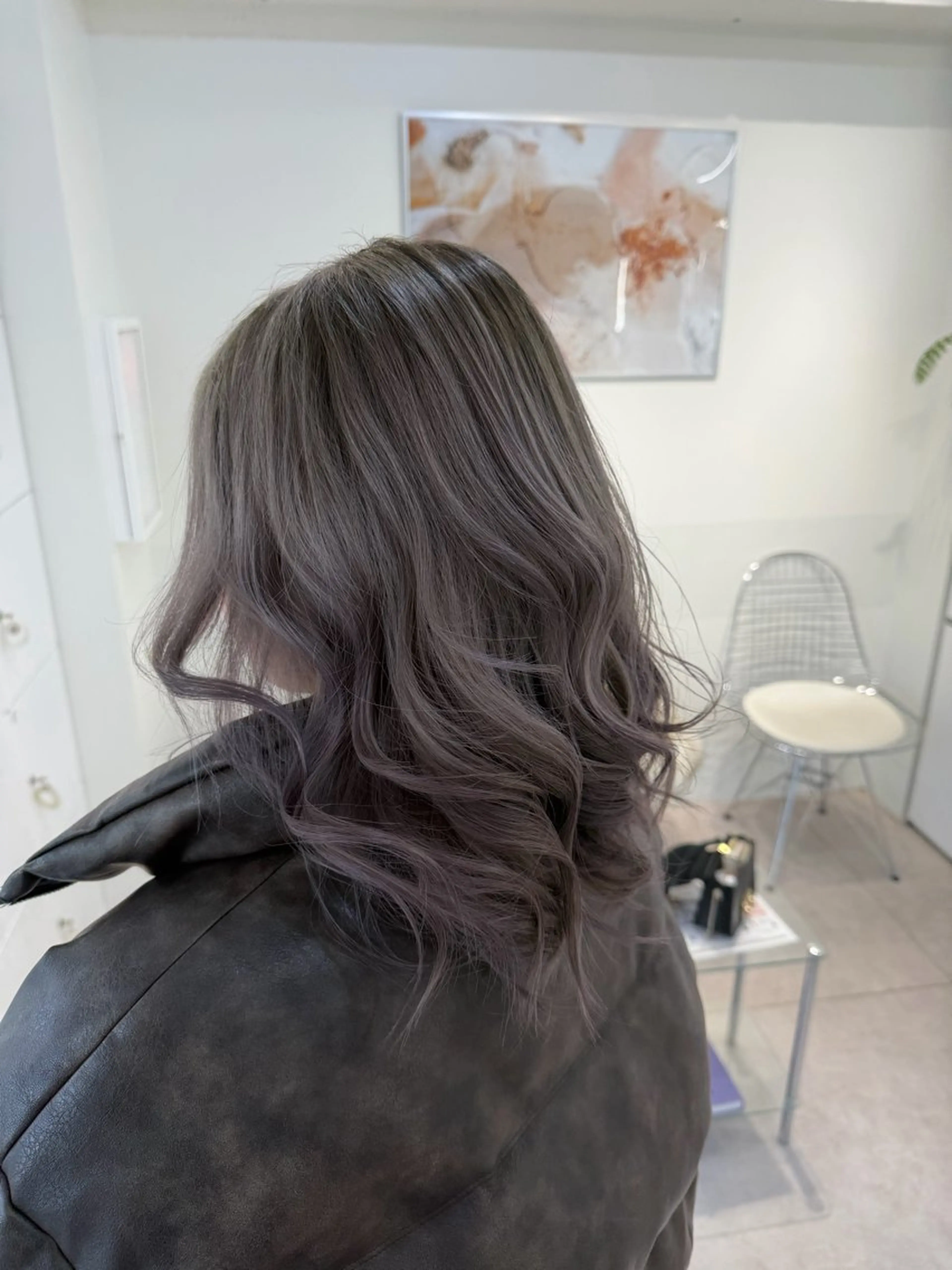 セミロング カラー ヘアカラー トリートメント 表参道/ハイライト バレイヤージュのヘアスタイル