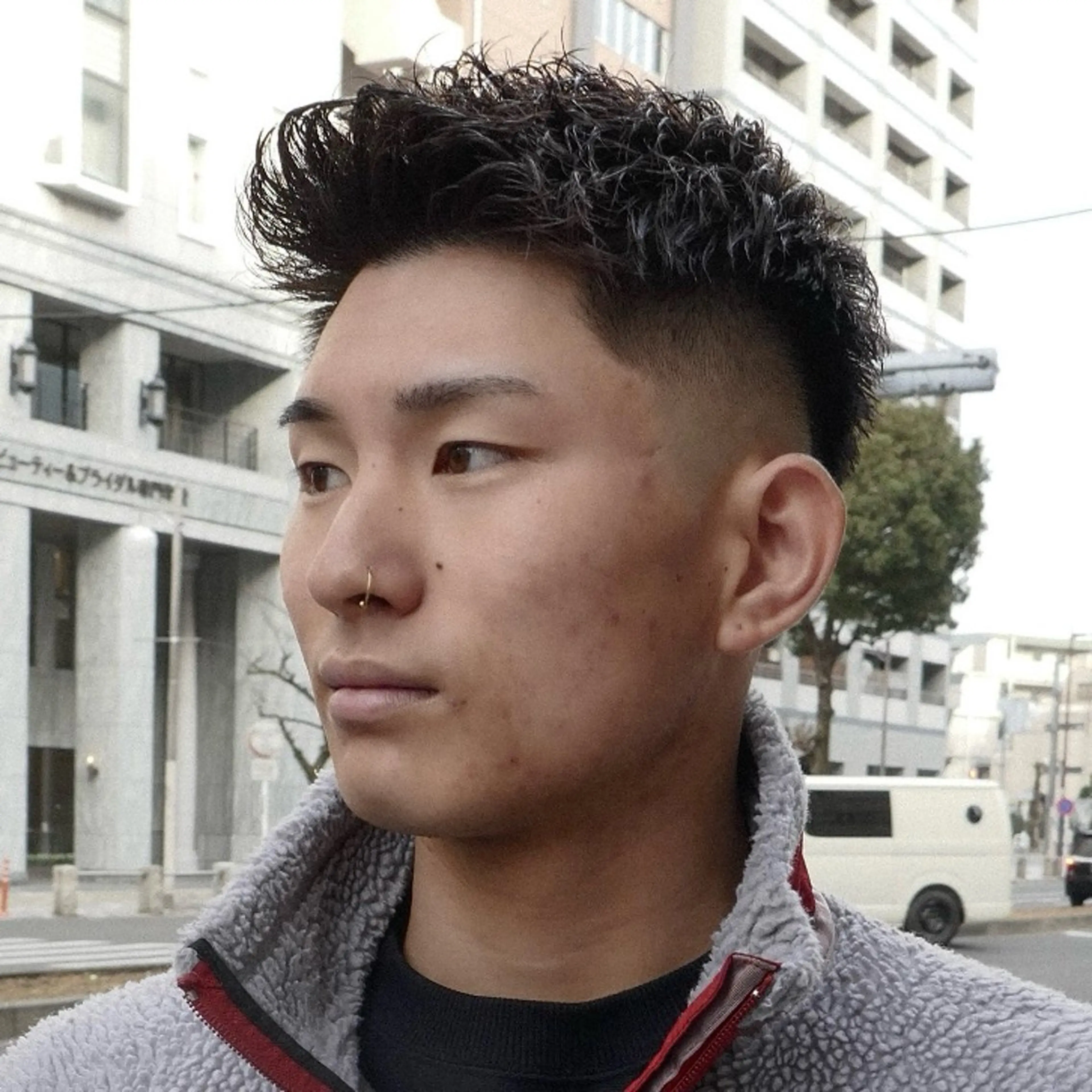 ショート メンズ フェードカット メンズパーマ メンズショート スキンフェード ショートヘア カット 立川/メンズパーマ 厚進太郎のヘアスタイル