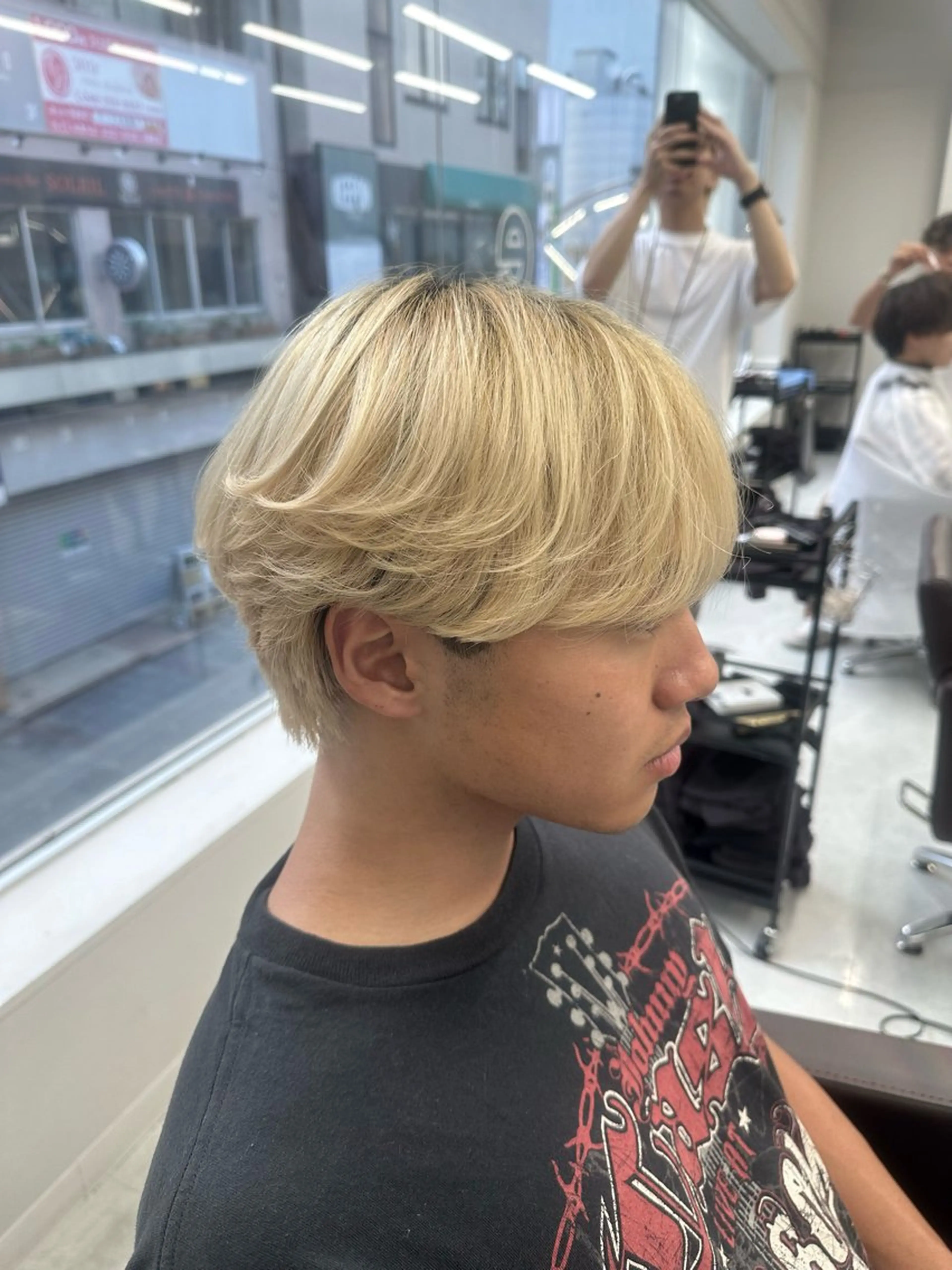 メンズ カット ニュアンス/フェザー /ウルフ/伶馬のヘアスタイル