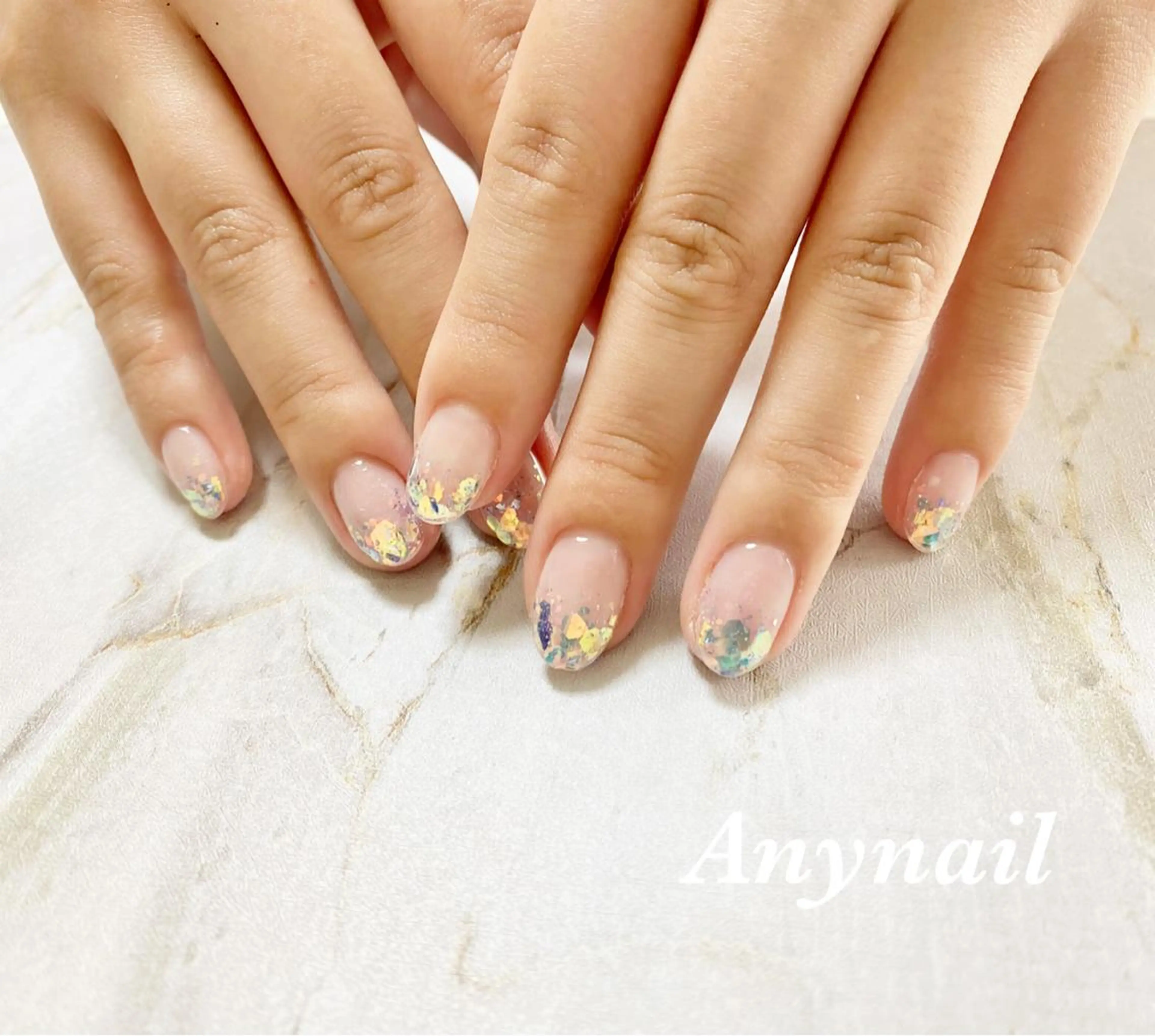 ジェル・ラメグラデーション(ジェルオフ込み金額)の写真