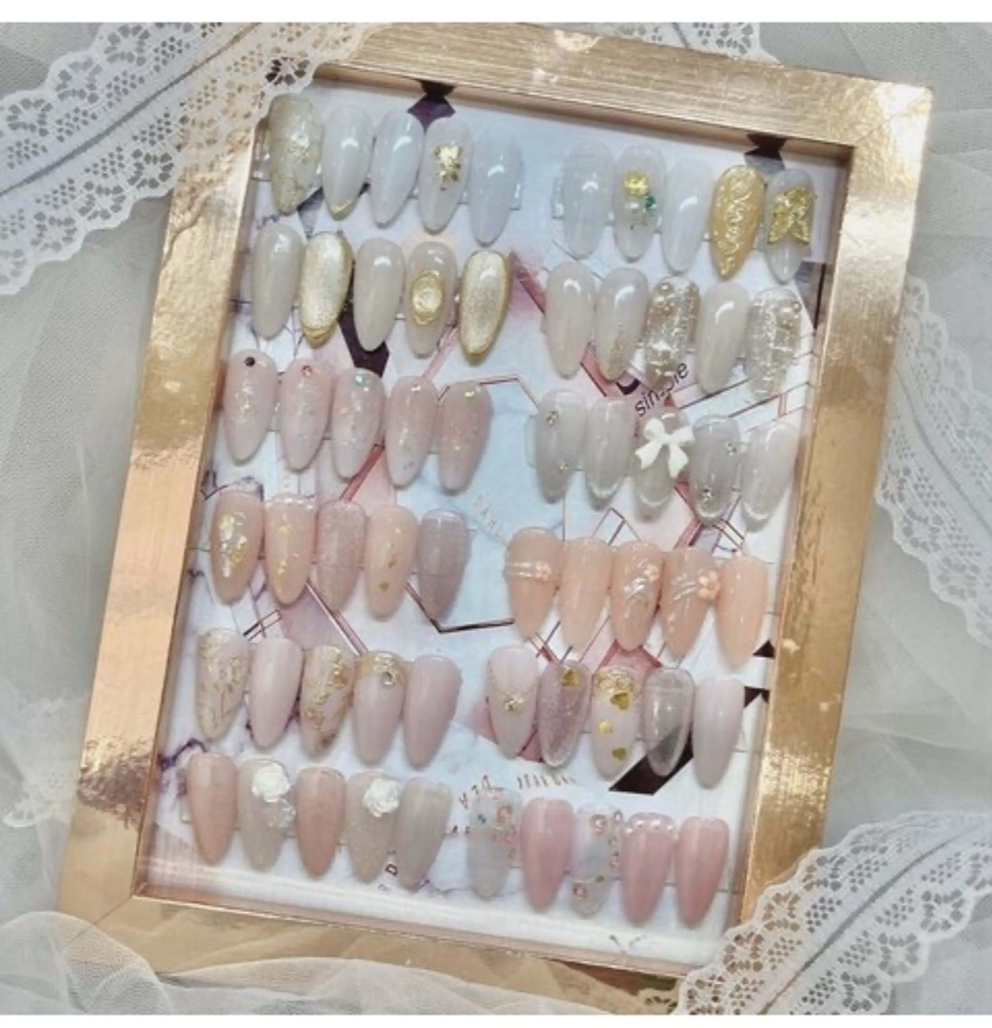 プラチナ定額コース🎀選べるシンプルデザインコース💖＋ハンドケア付き🌈デザイン続々更新中🧸の写真