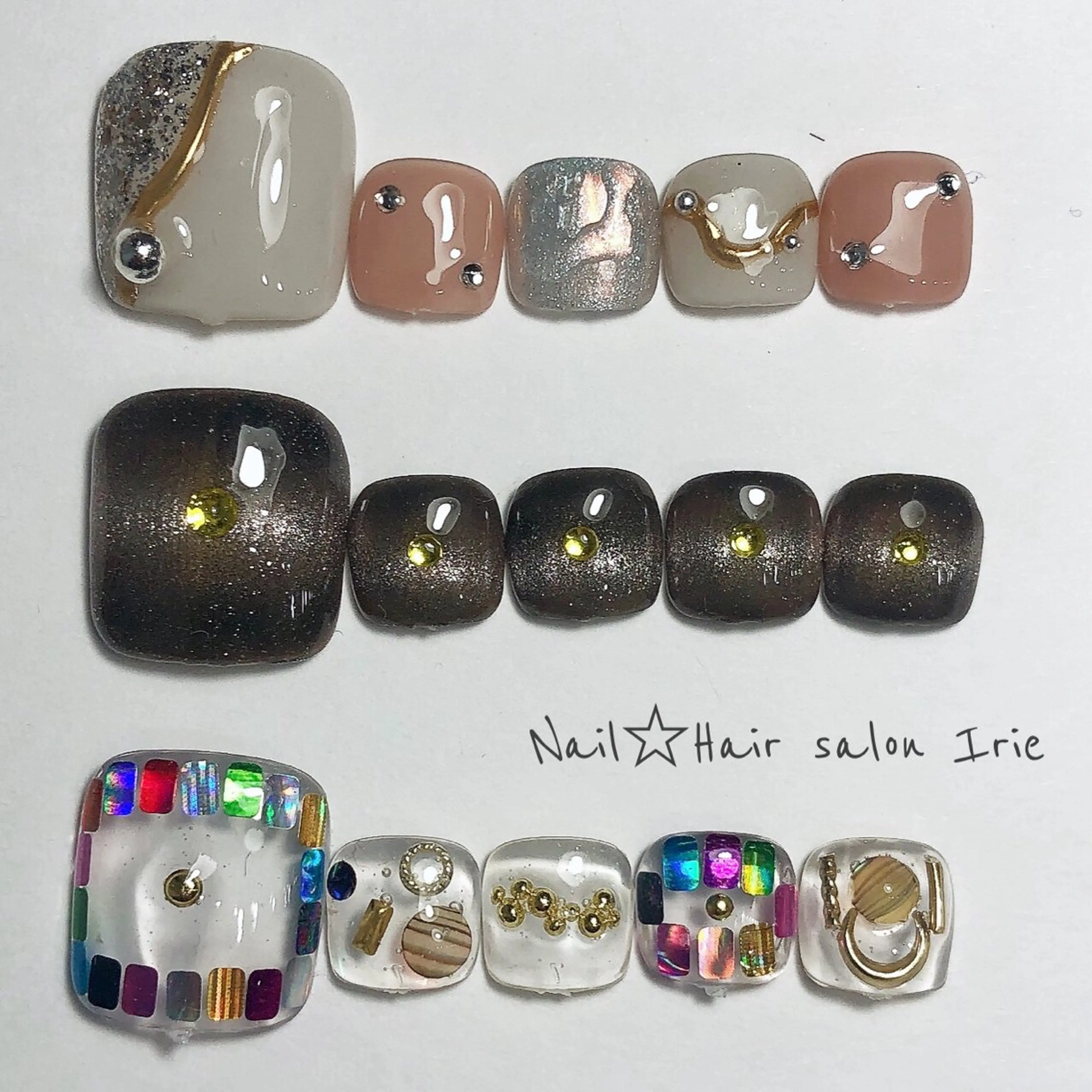 ネイル フットネイル 與儀 知佳のネイルデザイン