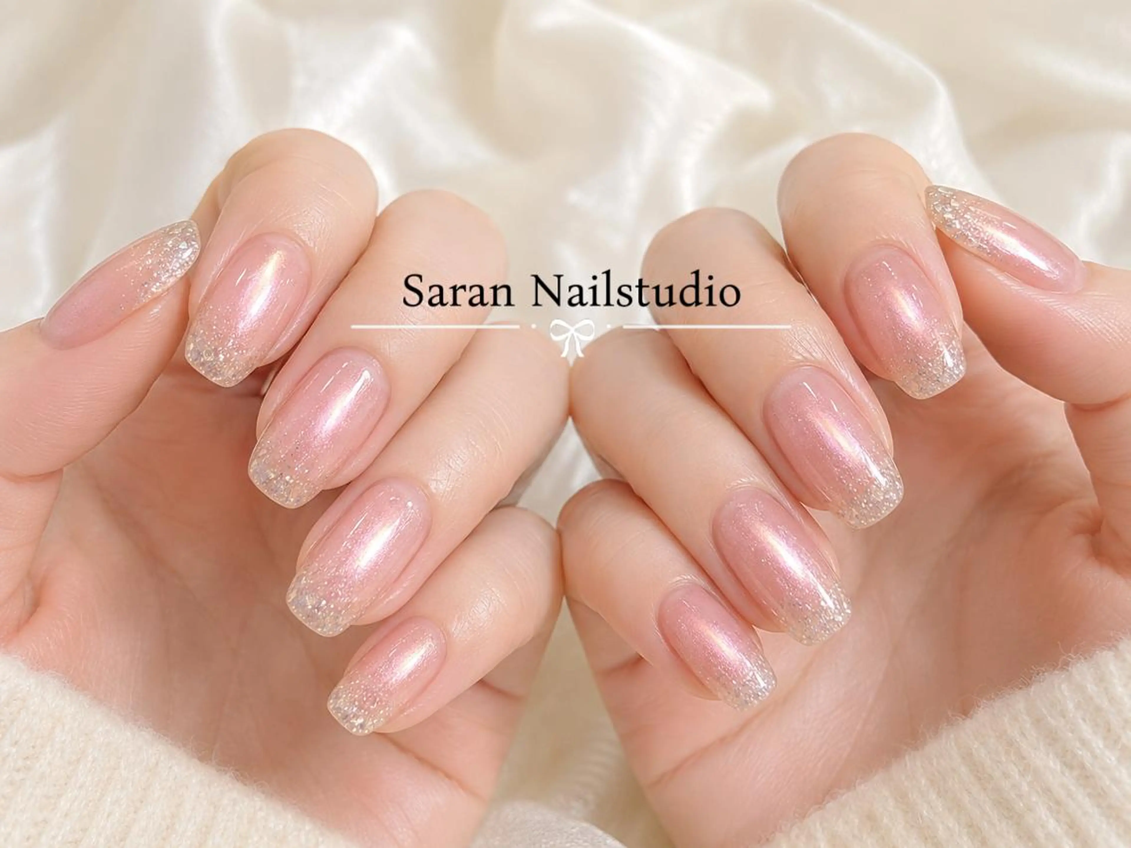 ネイル チークネイル 長さ出し フットネイル フレンチネイル ジェルネイル Saran Nailstudioのネイルデザイン
