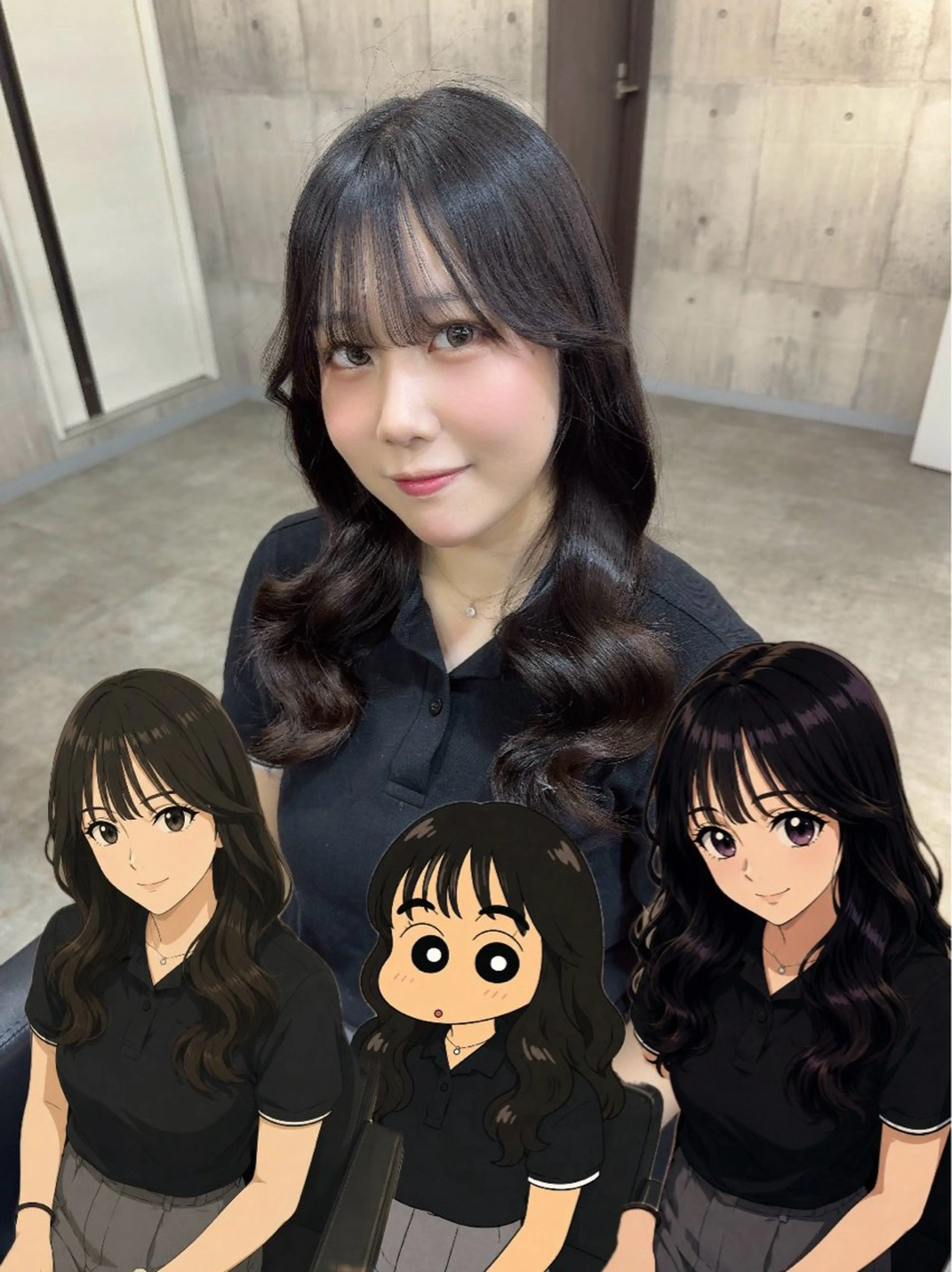 ミディアム ヘアアレンジ NANOHA エクステ・ヘアセットのヘアスタイル