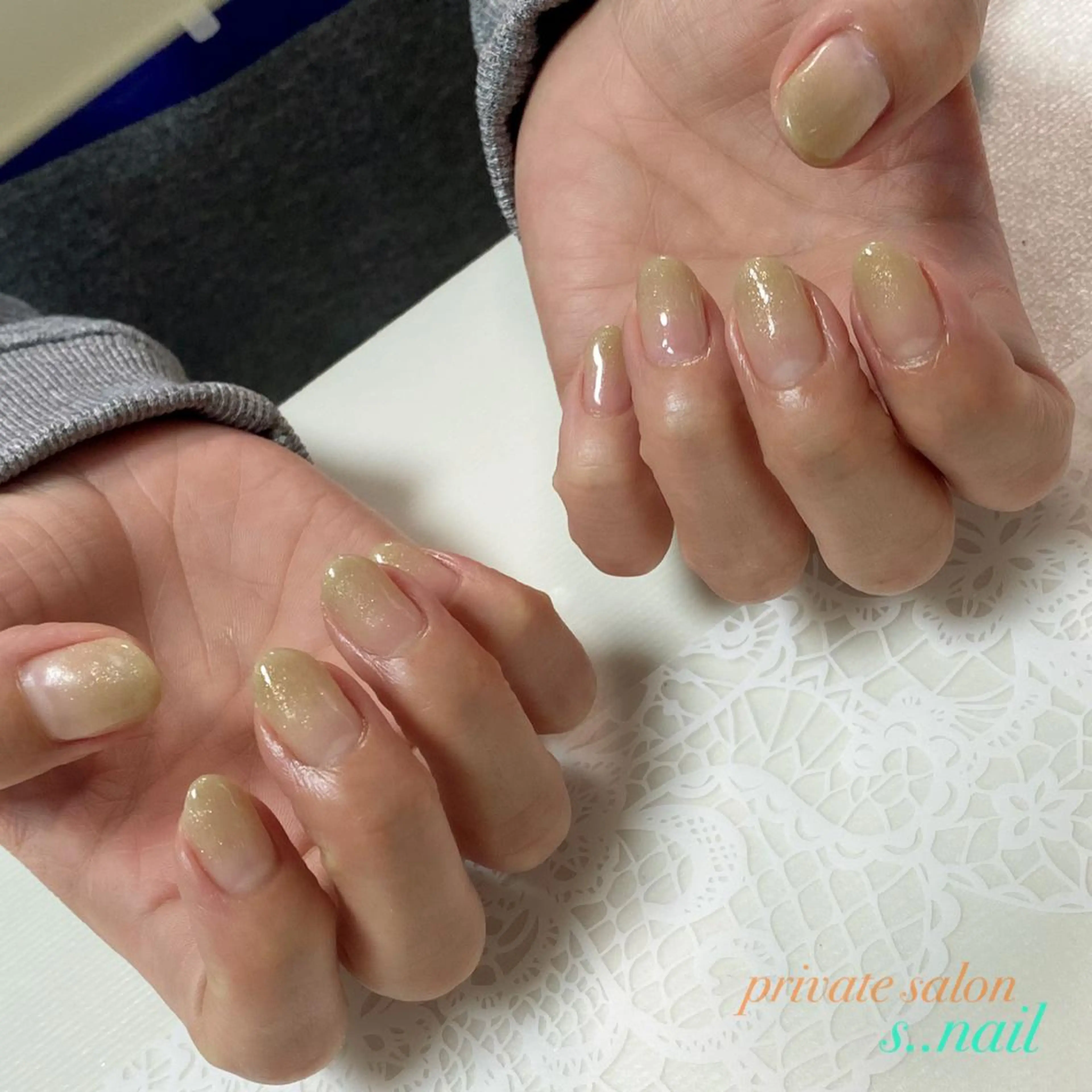 ネイル グラデーション ラメ(グリッター) ハンドネイル フットネイル s..nail / MORITAのネイルデザイン