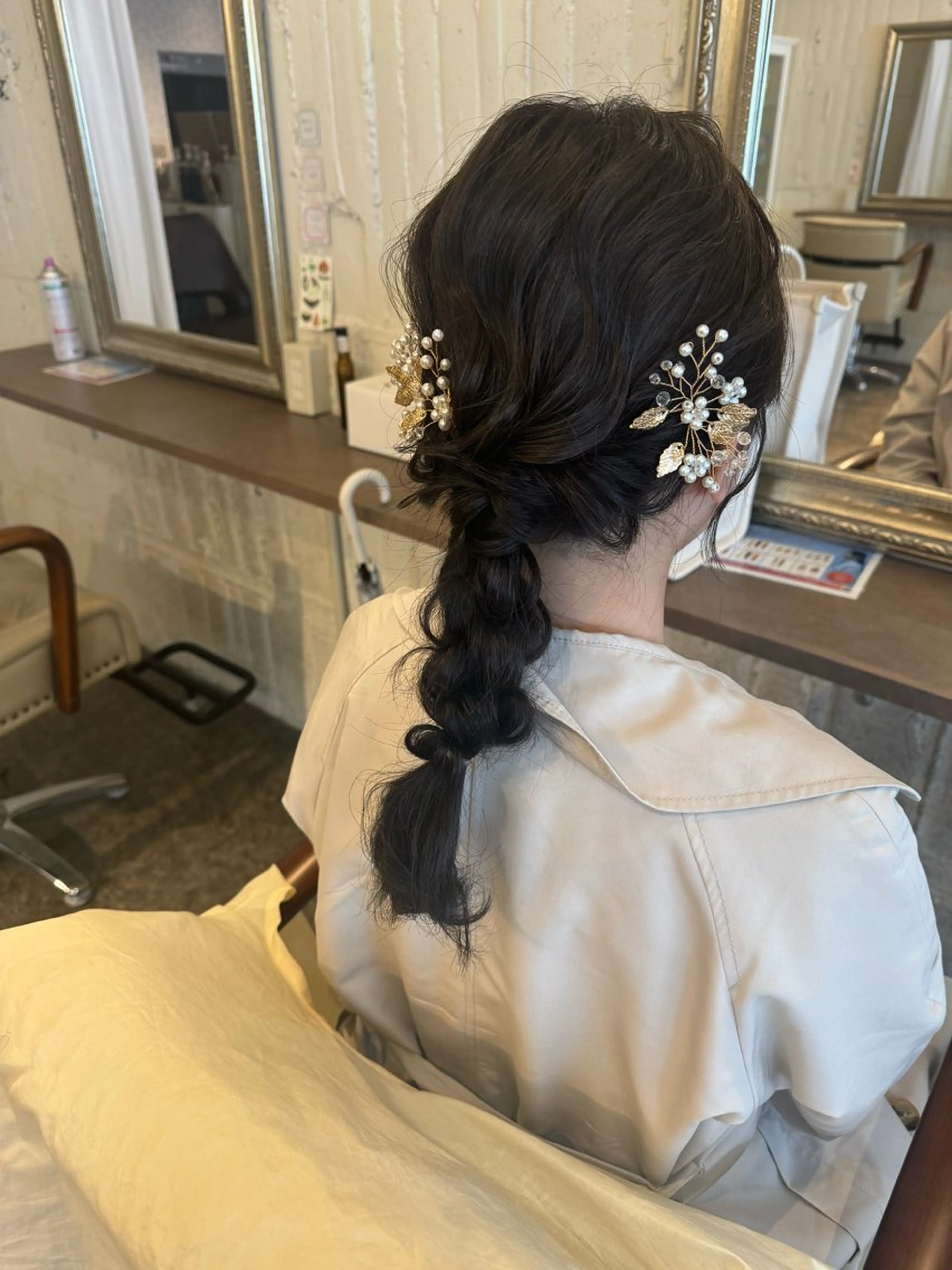 セミロング ヘアアレンジ 小松 瑞季のヘアスタイル