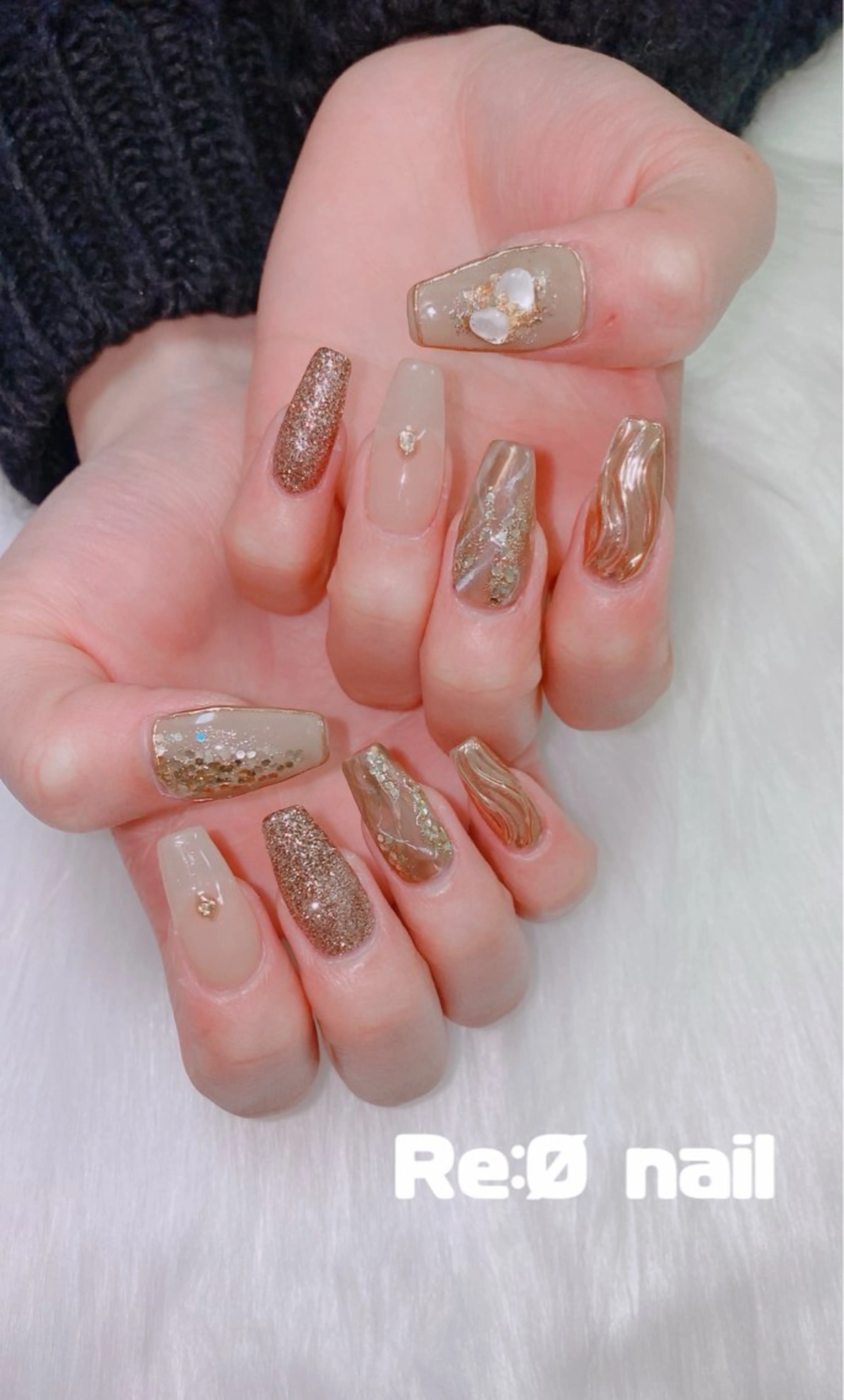 ネイル ニュアンスネイル ハンドネイル Re:Ø nail 🩵TSUJIのネイルデザイン