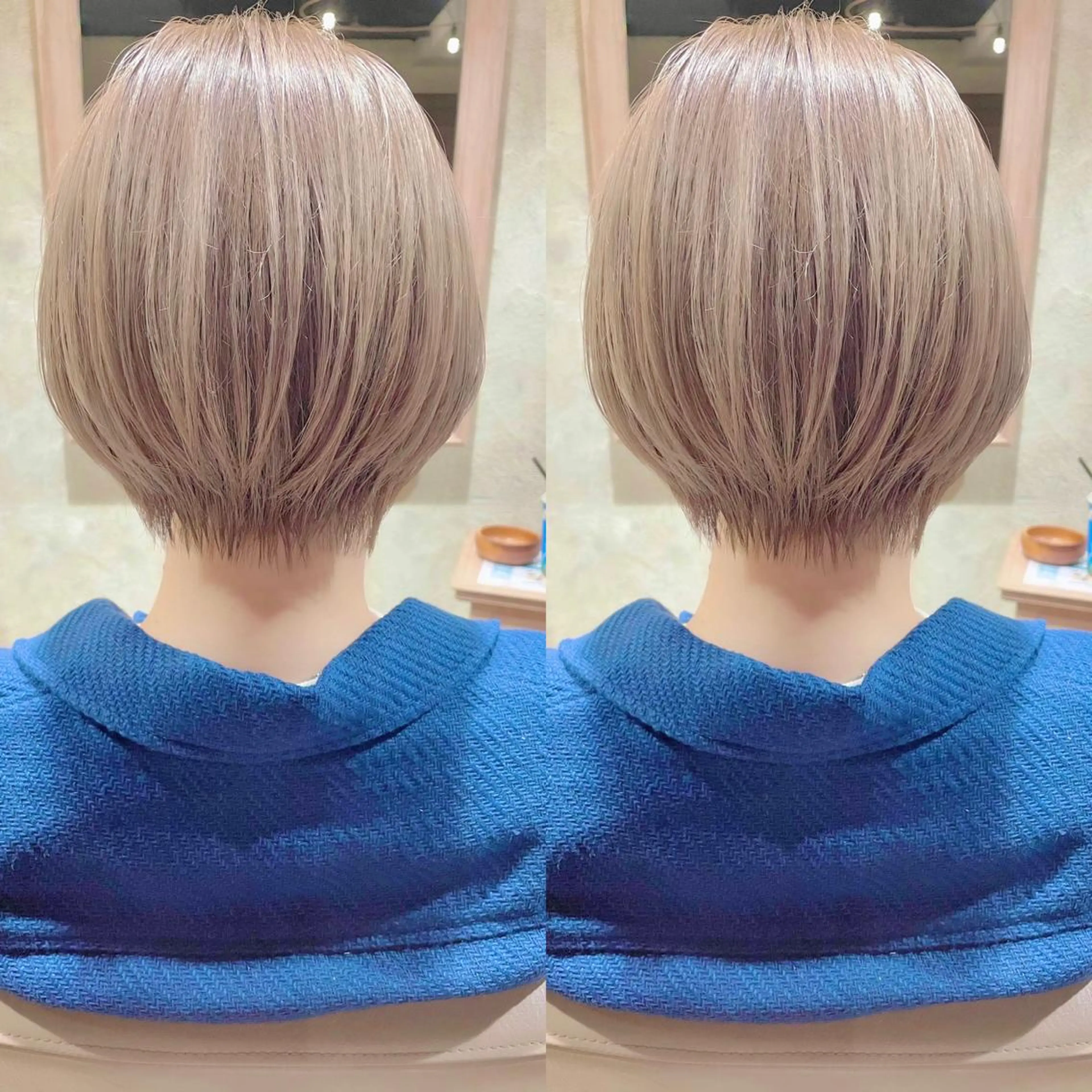 ショート ショート ボブ 梅田 木戸健人のヘアスタイル