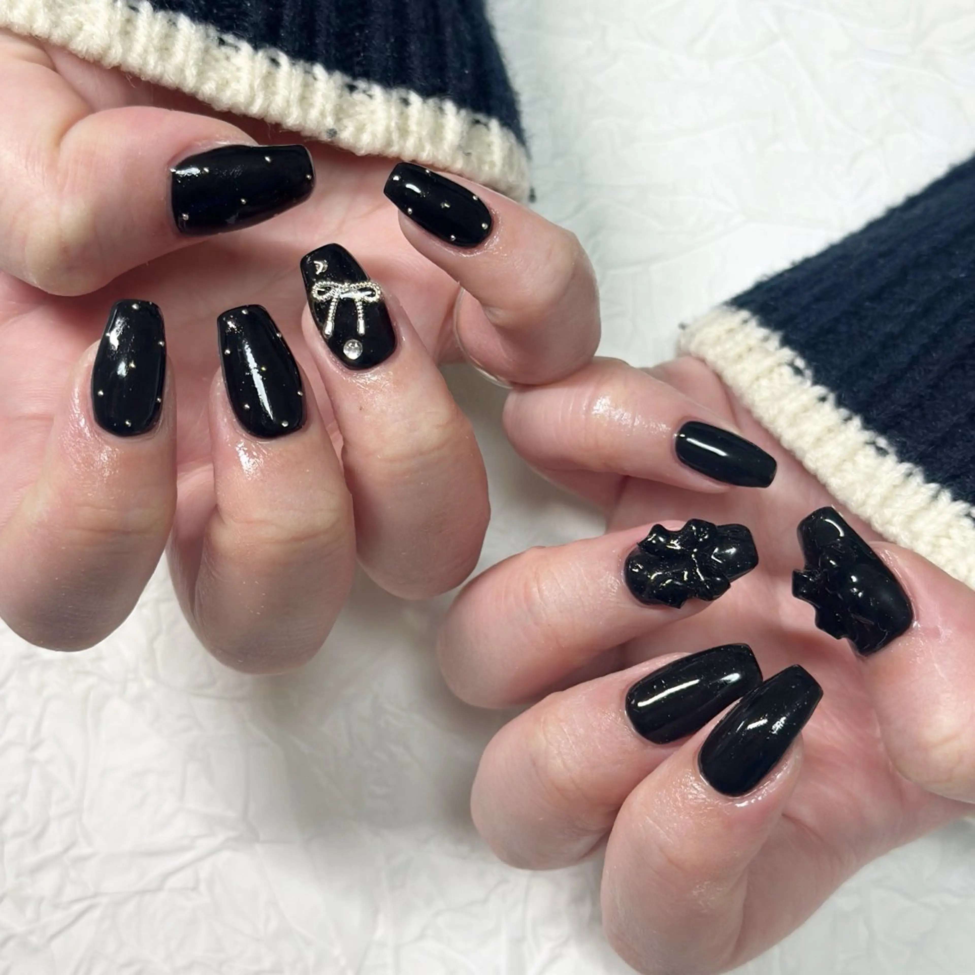 ネイル リボン nailist yuiのネイルデザイン