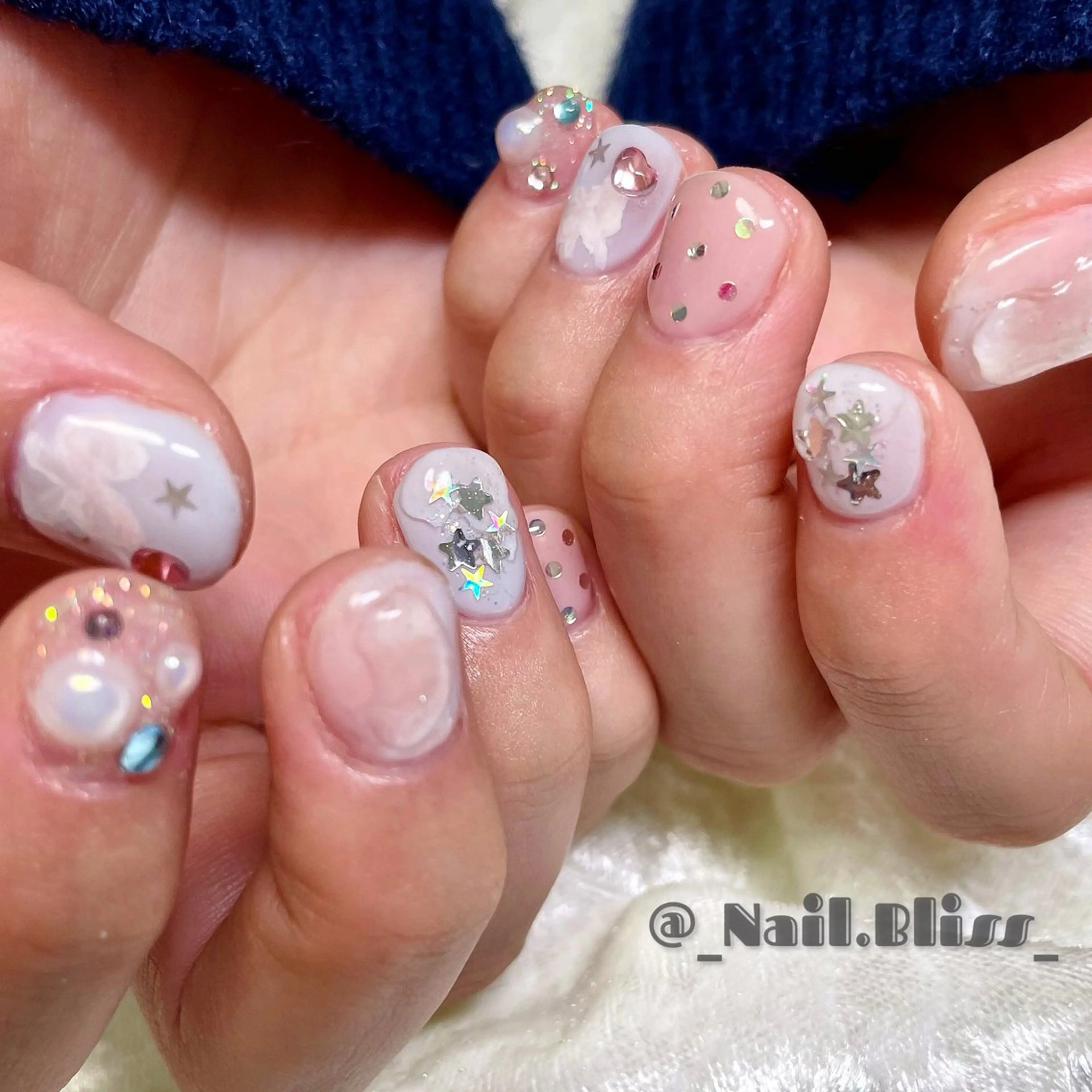 ネイル パステルネイル ハンドネイル NAIL BLISSのネイルデザイン