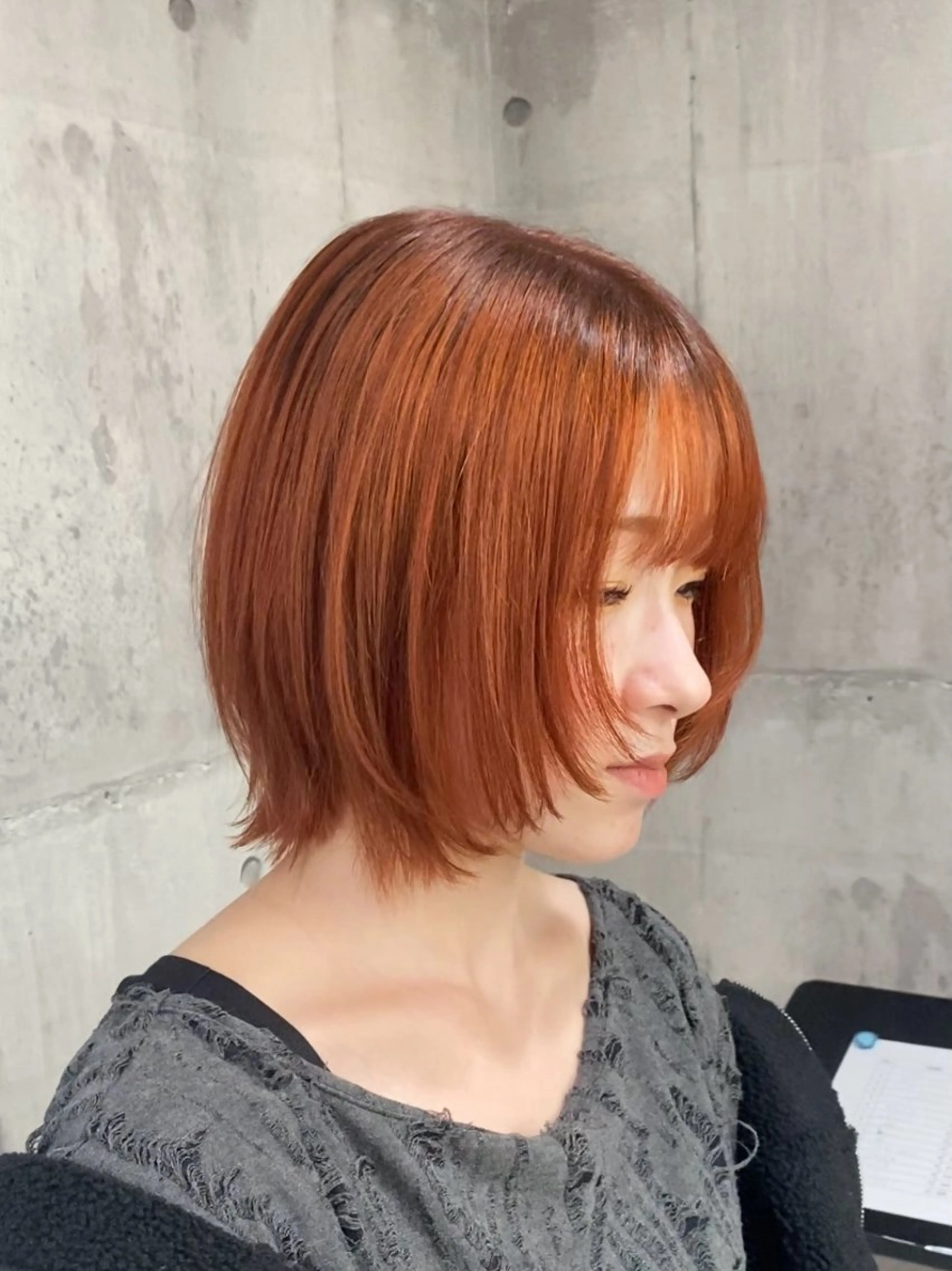 セミロング カラー パーマ ヘアアレンジ メンズ キッズ ヘアカラー トリートメント レイヤー×ハイトーン / mihana🪐のヘアスタイル