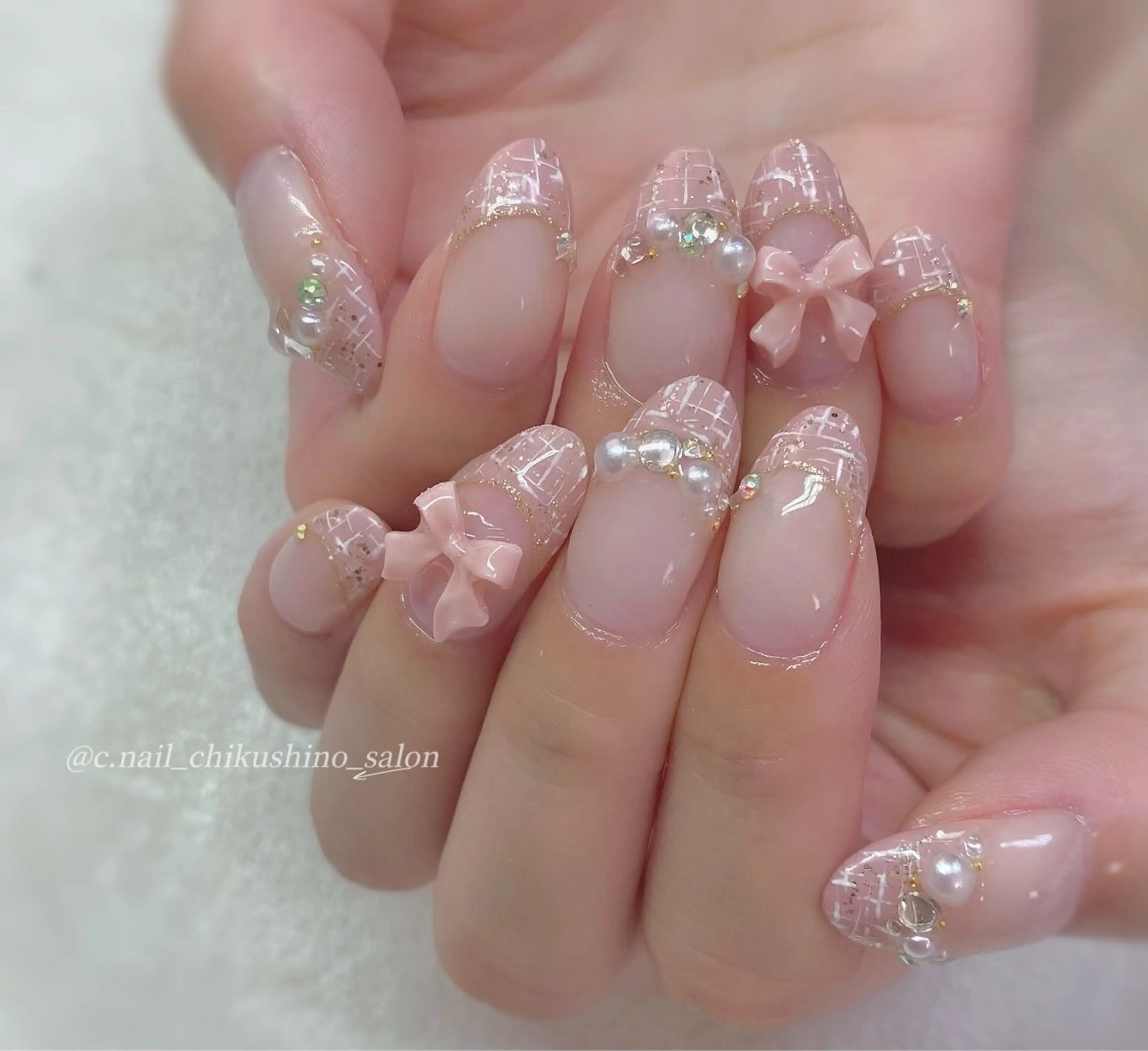 ネイル 持ち込み C.Nail &Eye筑紫駅のネイルデザイン