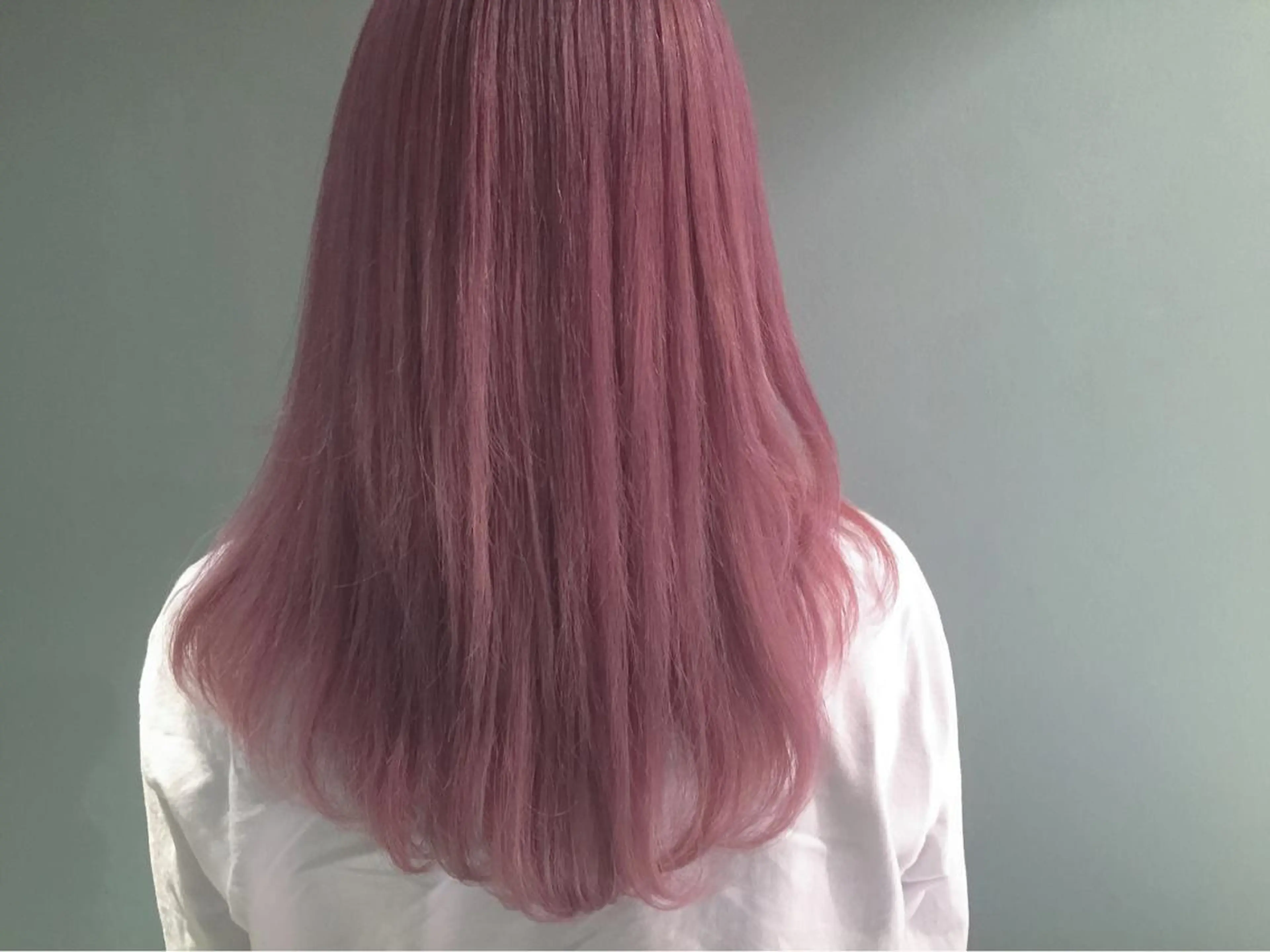 ミディアム カラー ブリーチ 透明感カラー ピンクカラー salonF 🔸hamaのマツエク・マツパデザイン