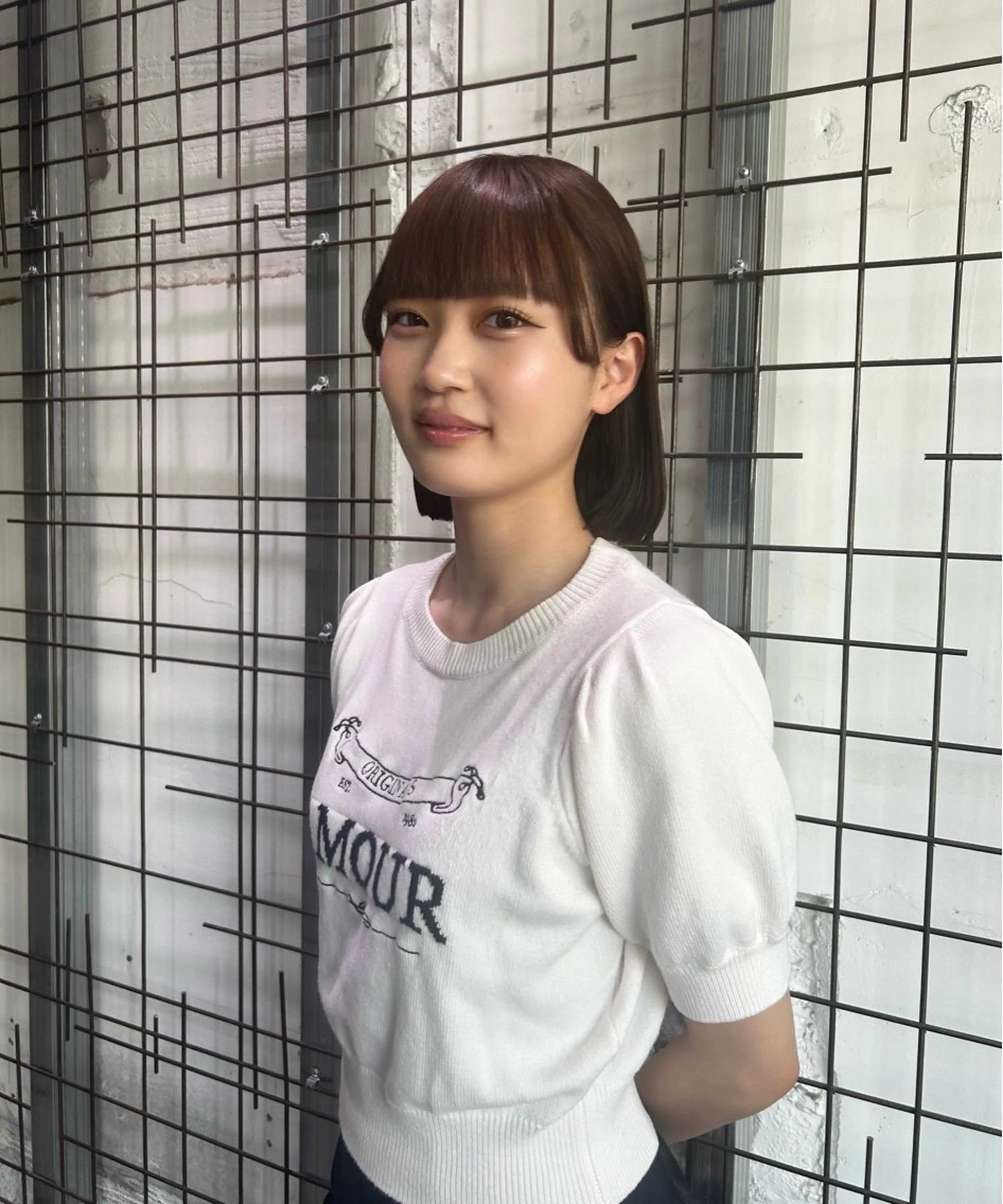 カラー ボブ ヘアカラー トリートメント 真愛 /UMMのヘアスタイル