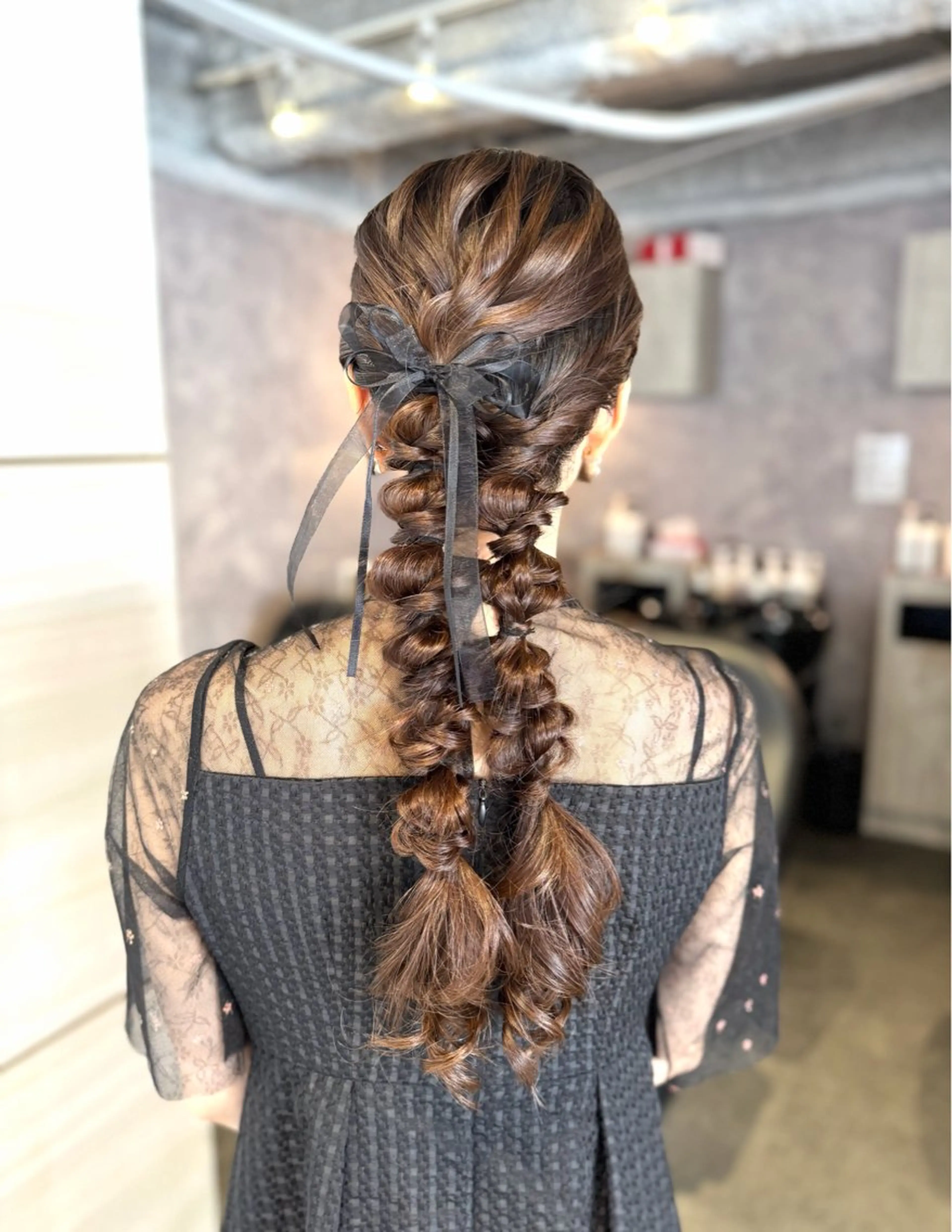 ロング ヘアアレンジ ヘアセット 🩶鈴木茉奈🩶艶髪 /透明感/暖色カラーのヘアスタイル