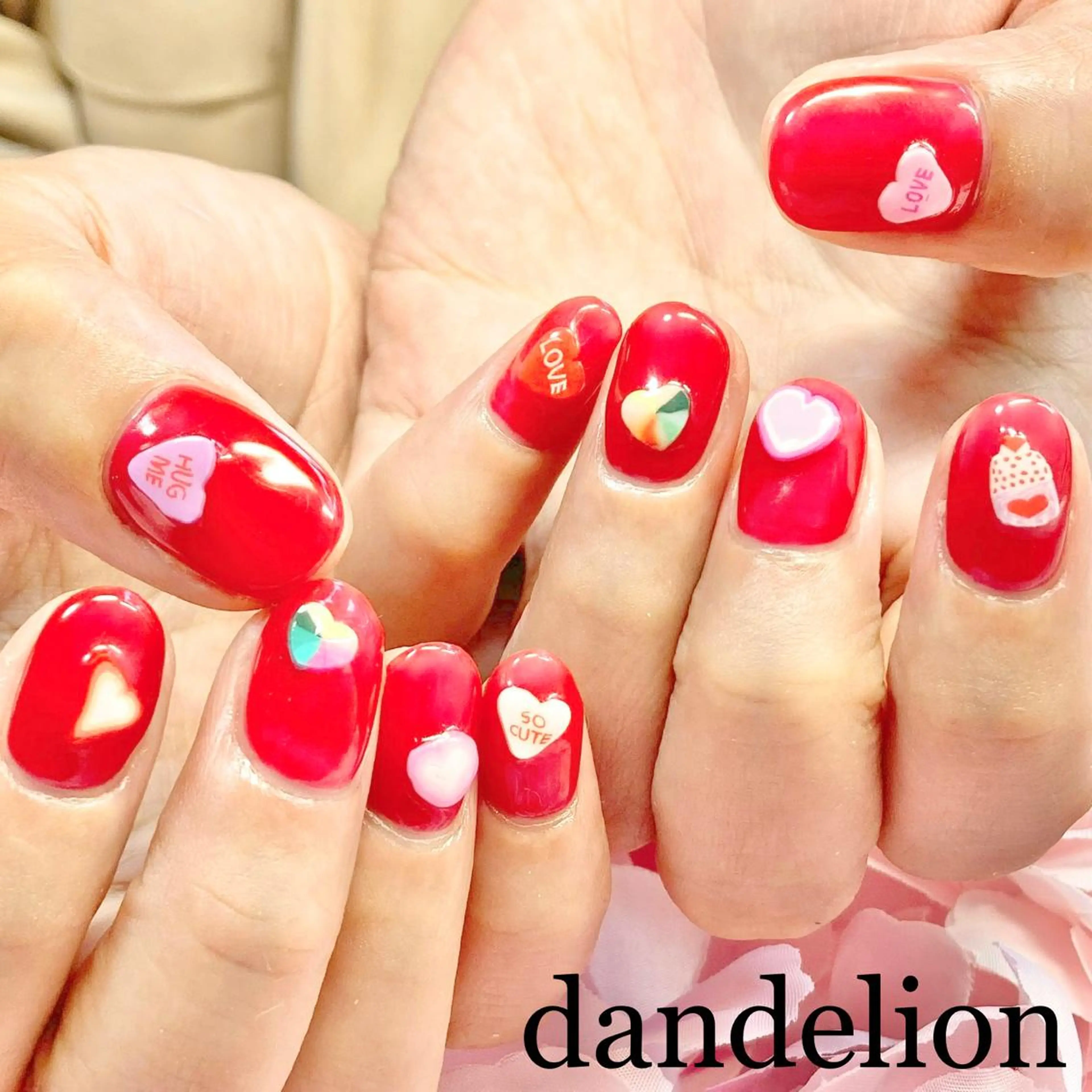 ネイル ハンドネイル ハンドケア dandelion ダンデライオンのネイルデザイン