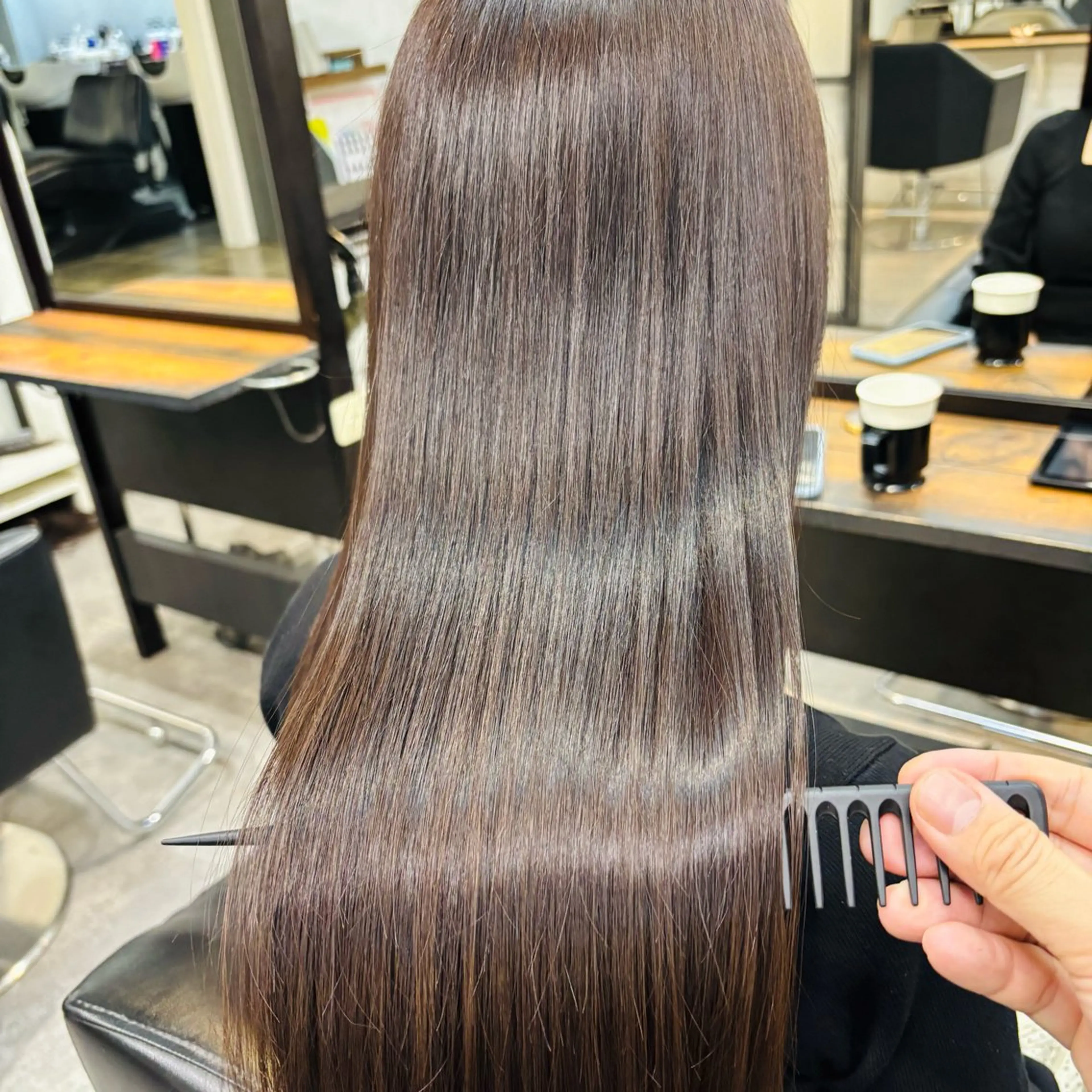 ミディアム カラー パーマ 髪質改善 縮毛矯正 カット 縮毛矯正 トリートメント ショートボブ髪質改善 縮毛矯正のプロ山道潤のヘアスタイル