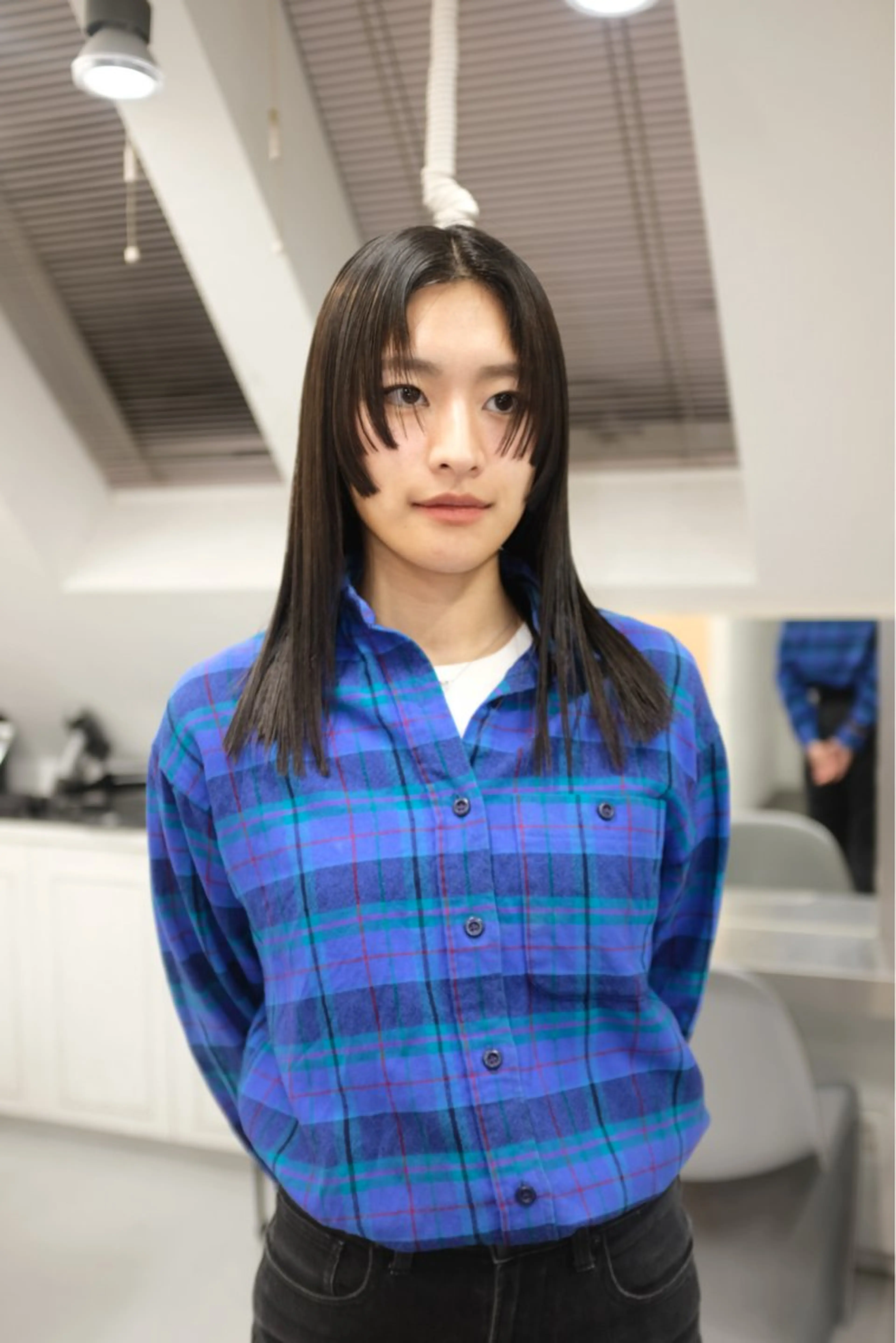 セミロング ヘアアレンジ 🦠デザインカラー/ 魚瀬あおい🦠のヘアスタイル