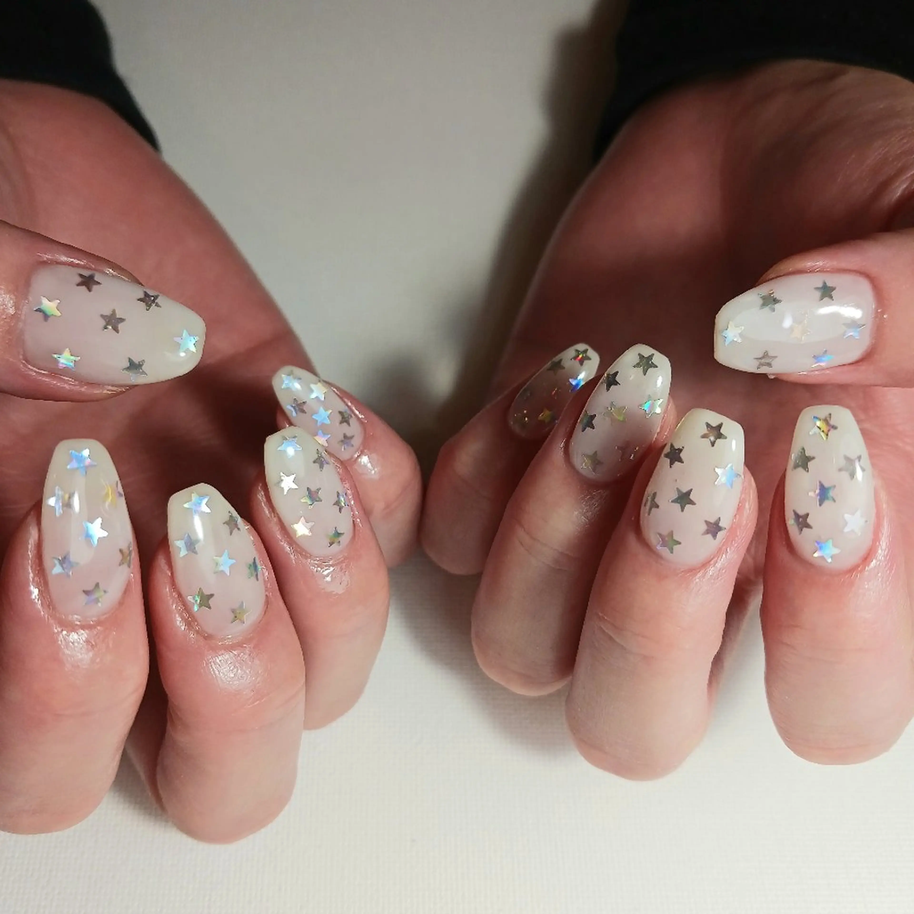 ネイル ジェルネイル ホログラムネイル 持ち込み ワンカラーネイル ハンドネイル owlnail /持込みデザイン専門のネイルデザイン