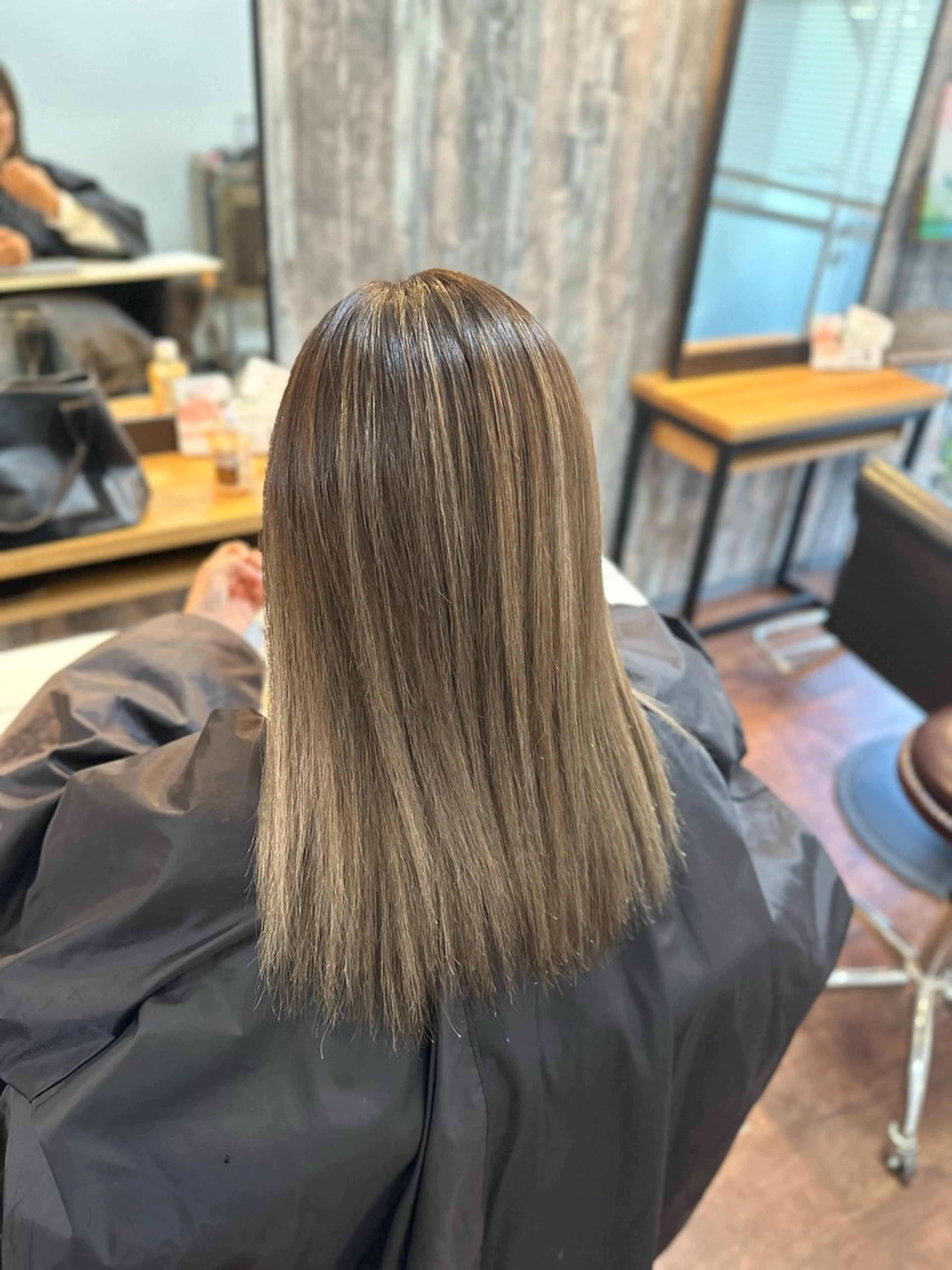 セミロング パーマ 縮毛矯正 Luzir⭐︎ GEN⭐︎のヘアスタイル