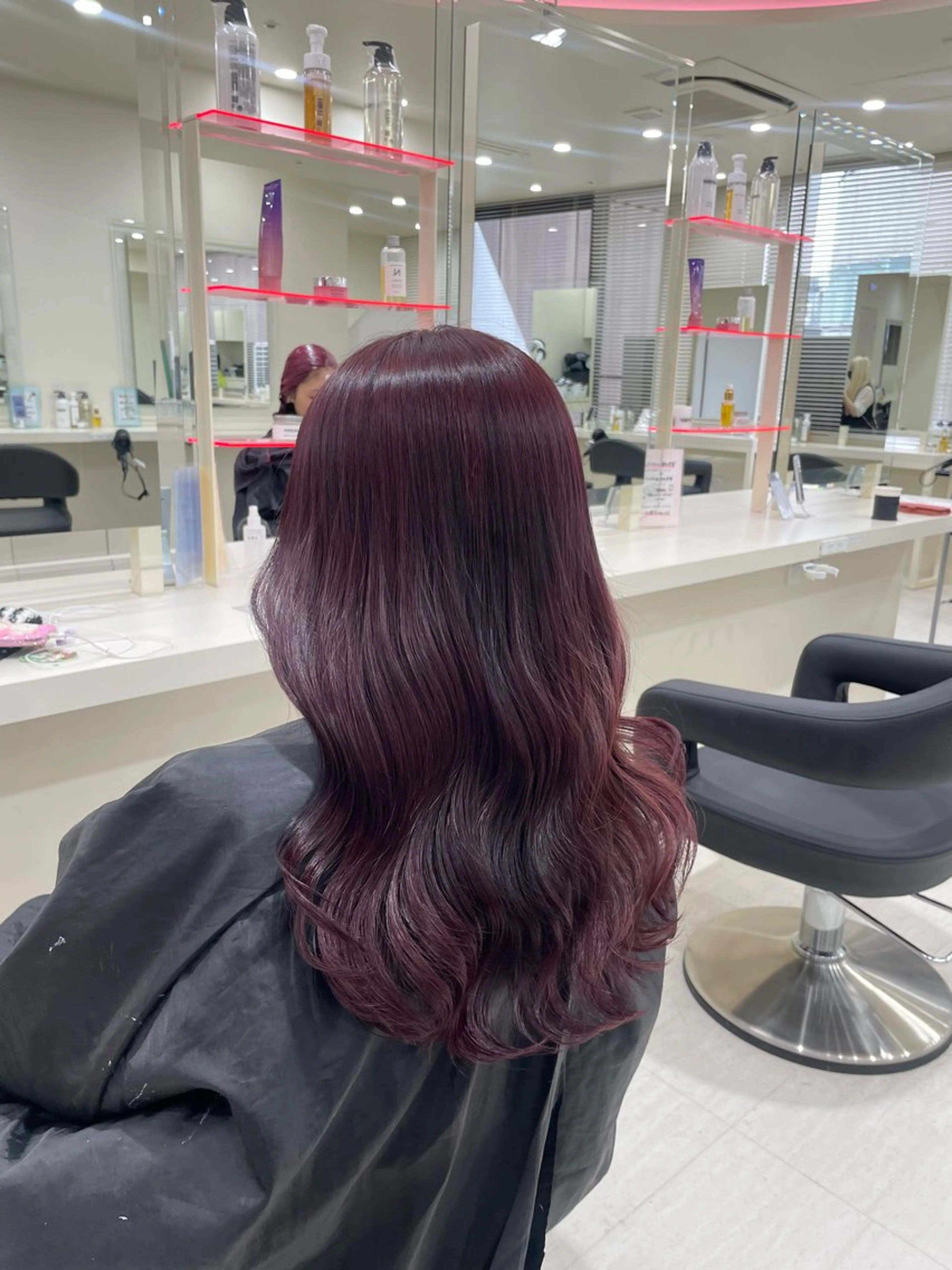カラー 🍒ブリーチなし🍒 暖色🍒ユウナのヘアスタイル