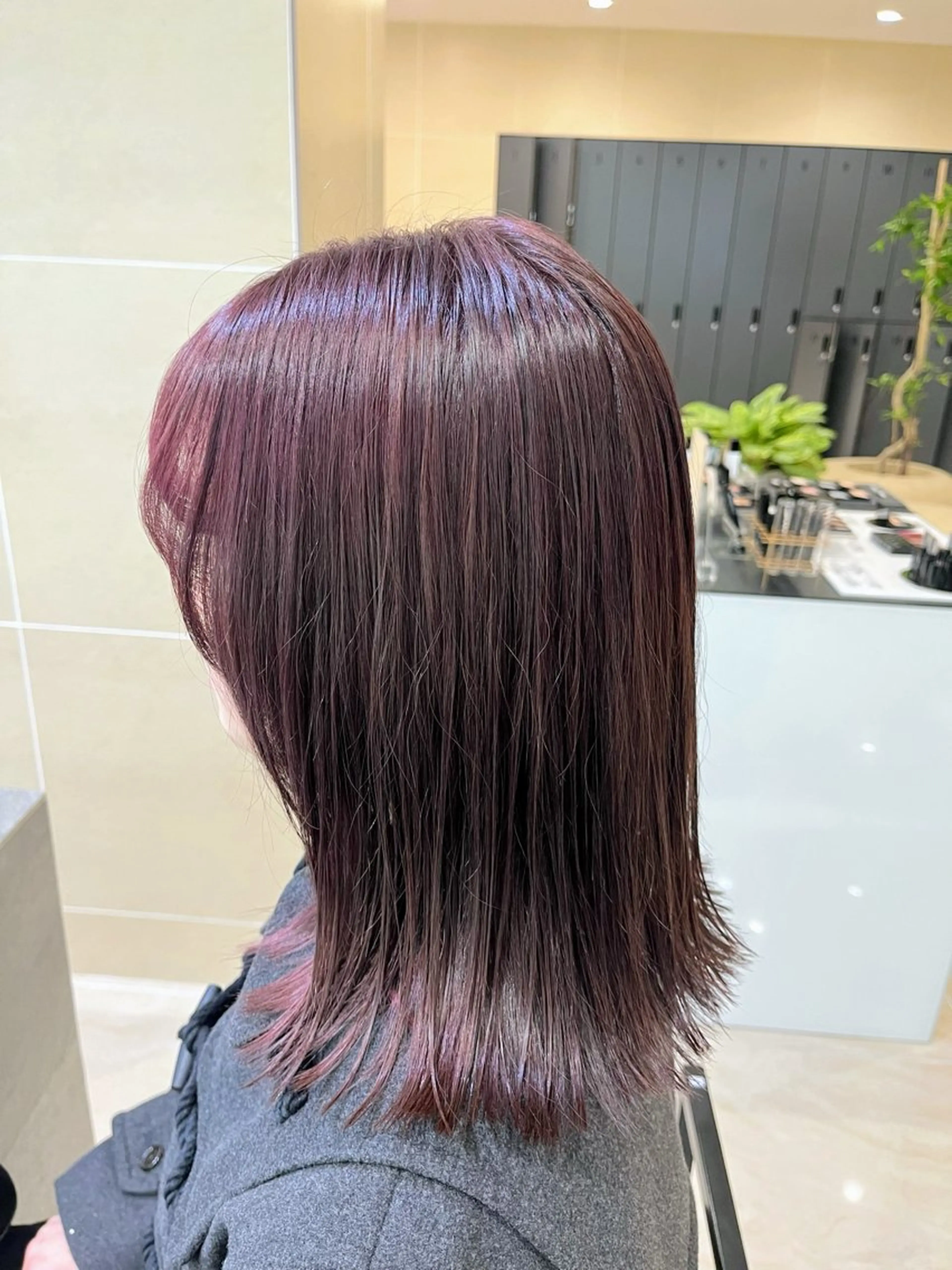 セミロング ピンクラベンダー 藤井 将之のヘアスタイル