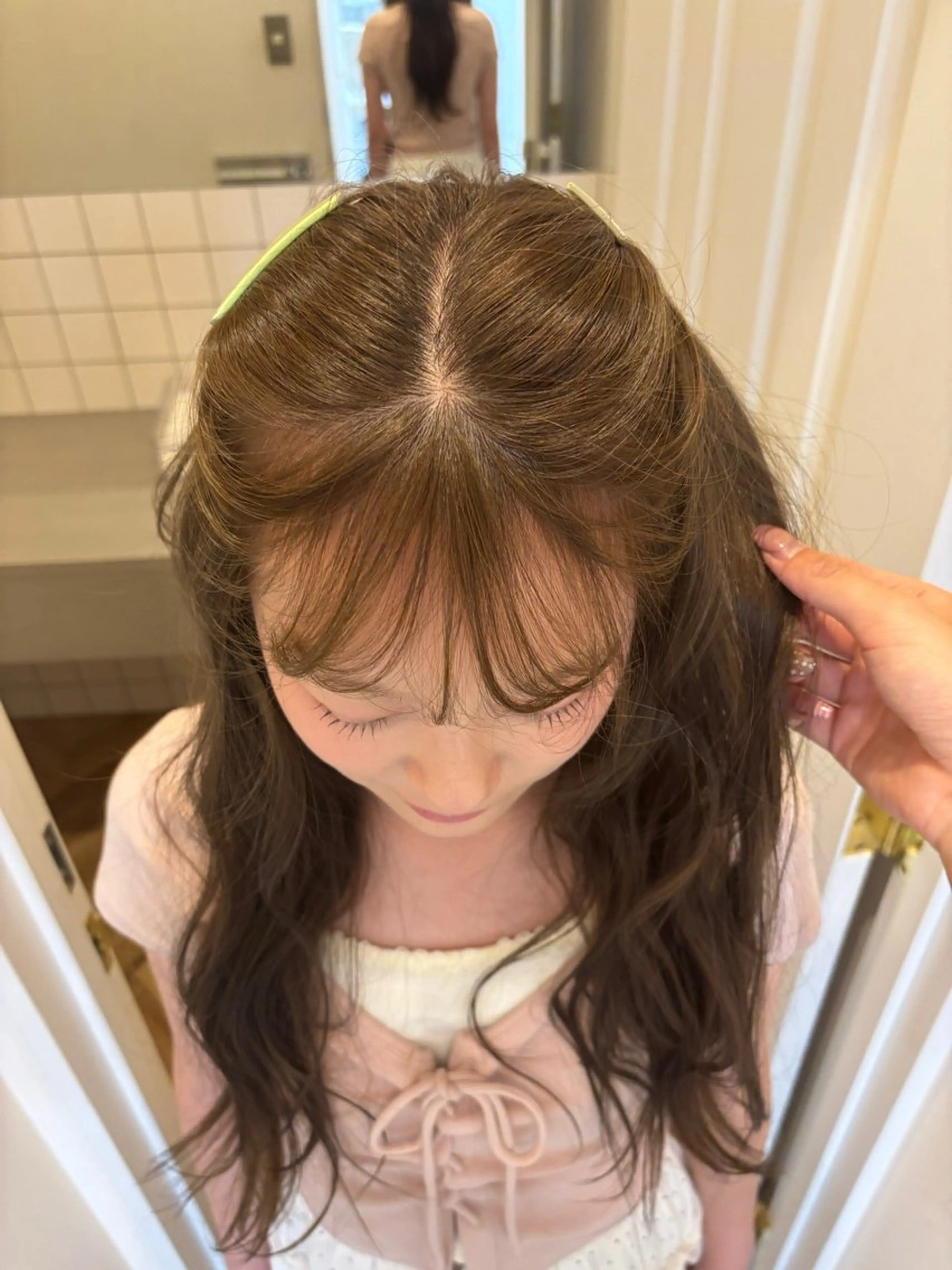 ロング runa/栄/パーマ /ブリーチモデルのヘアスタイル