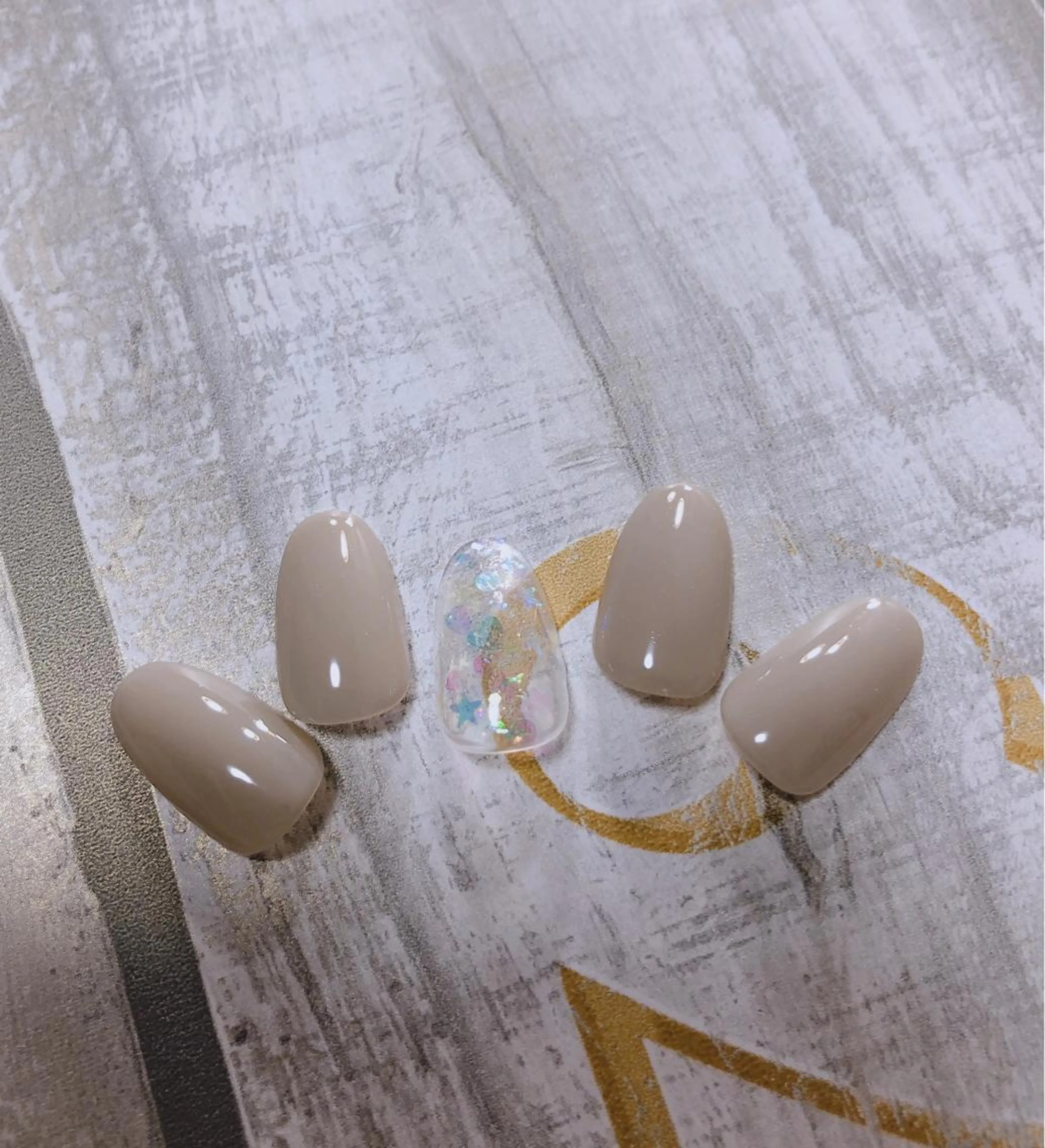 ネイル 北浦和 自爪育成ケアのネイルデザイン