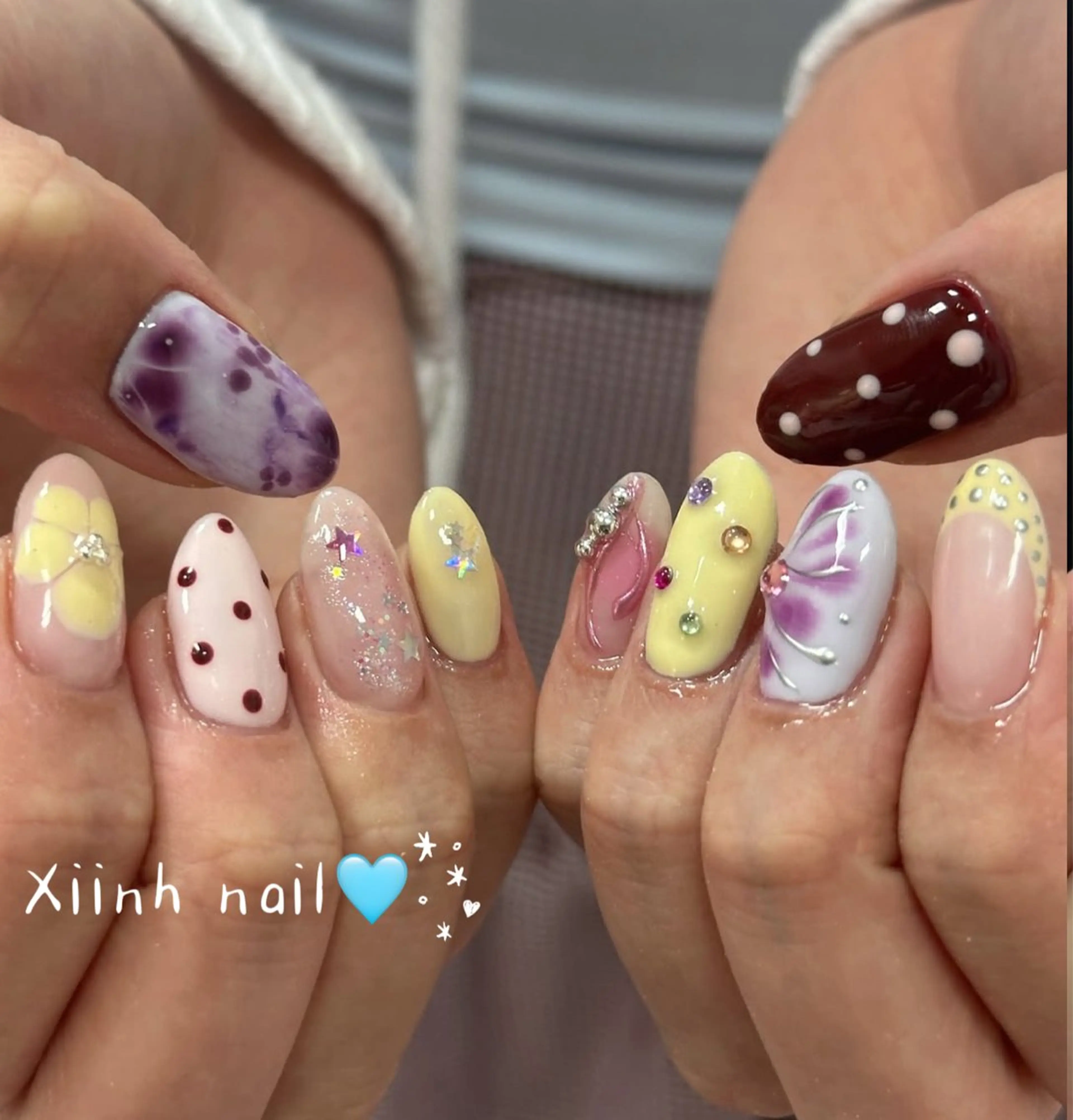 ネイル チークネイル 桜ネイル フットネイル ジェルネイル ハロウィン ハンドネイル XIINH NAIL SALONのネイルデザイン