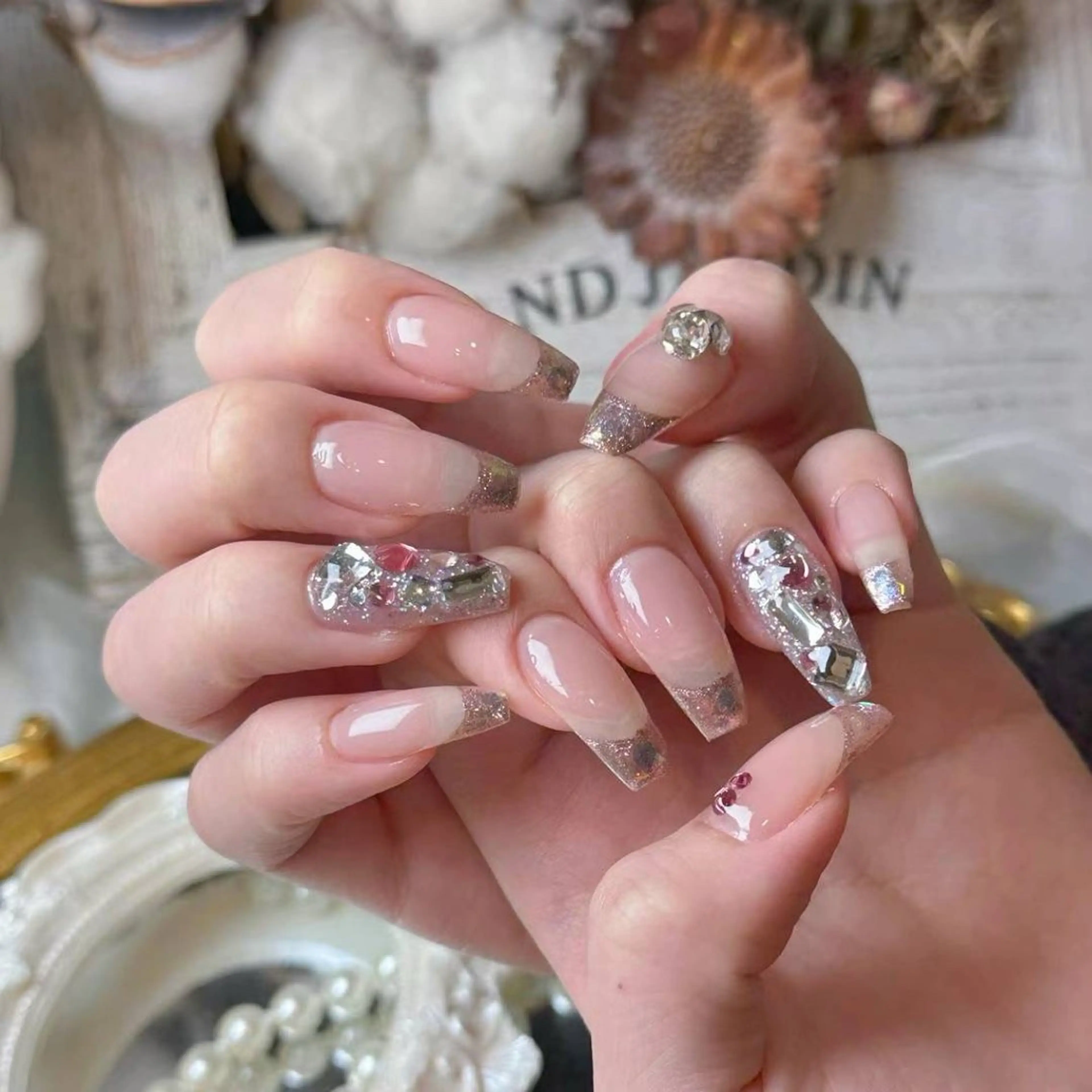 ネイル アートネイル フラワーネイル フットネイル ジェルネイル キラキラネイル Babarla Nailのネイルデザイン