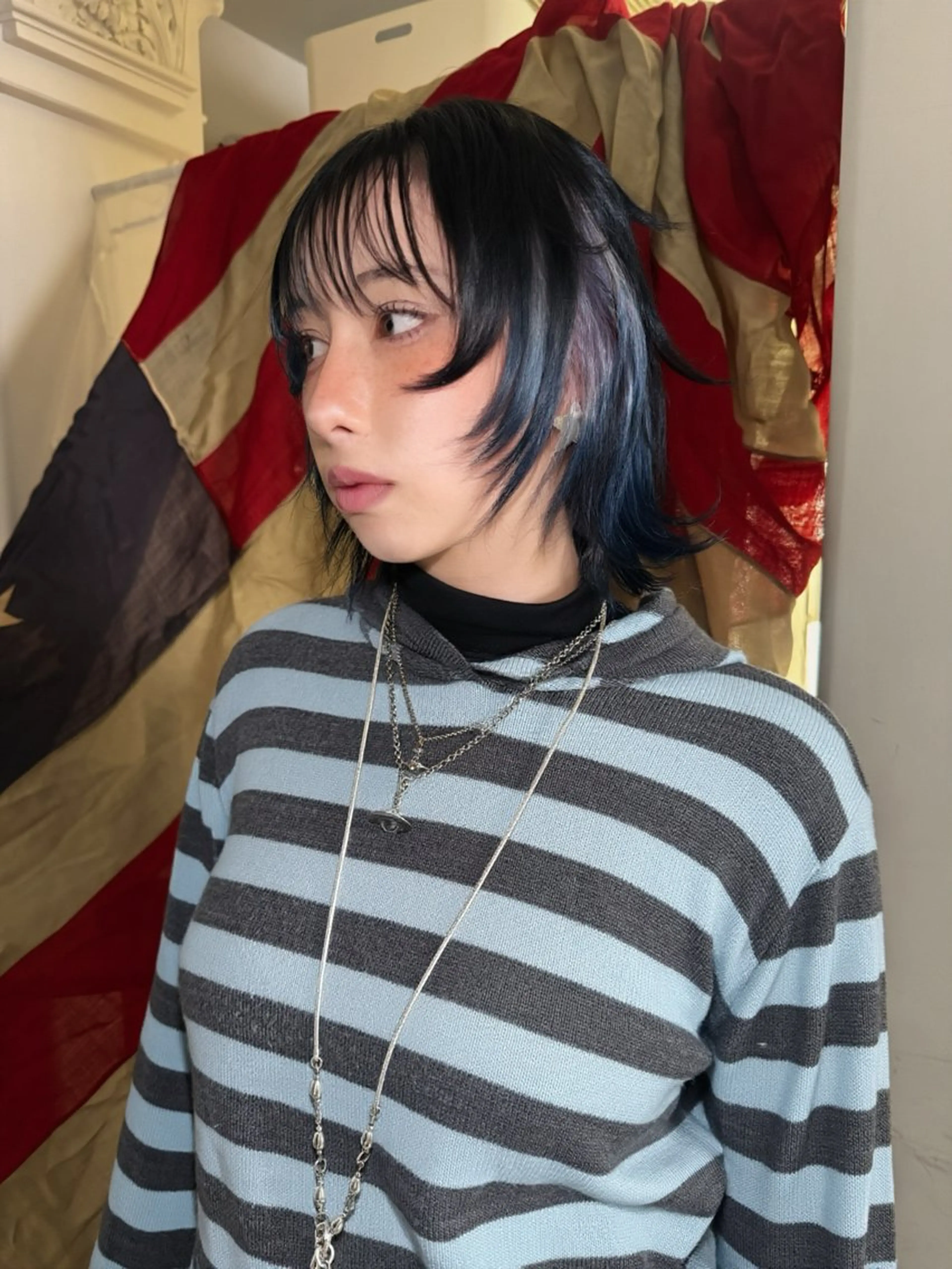 ミディアム カラー ヘアカラー @kyoniyy KYONIのヘアスタイル