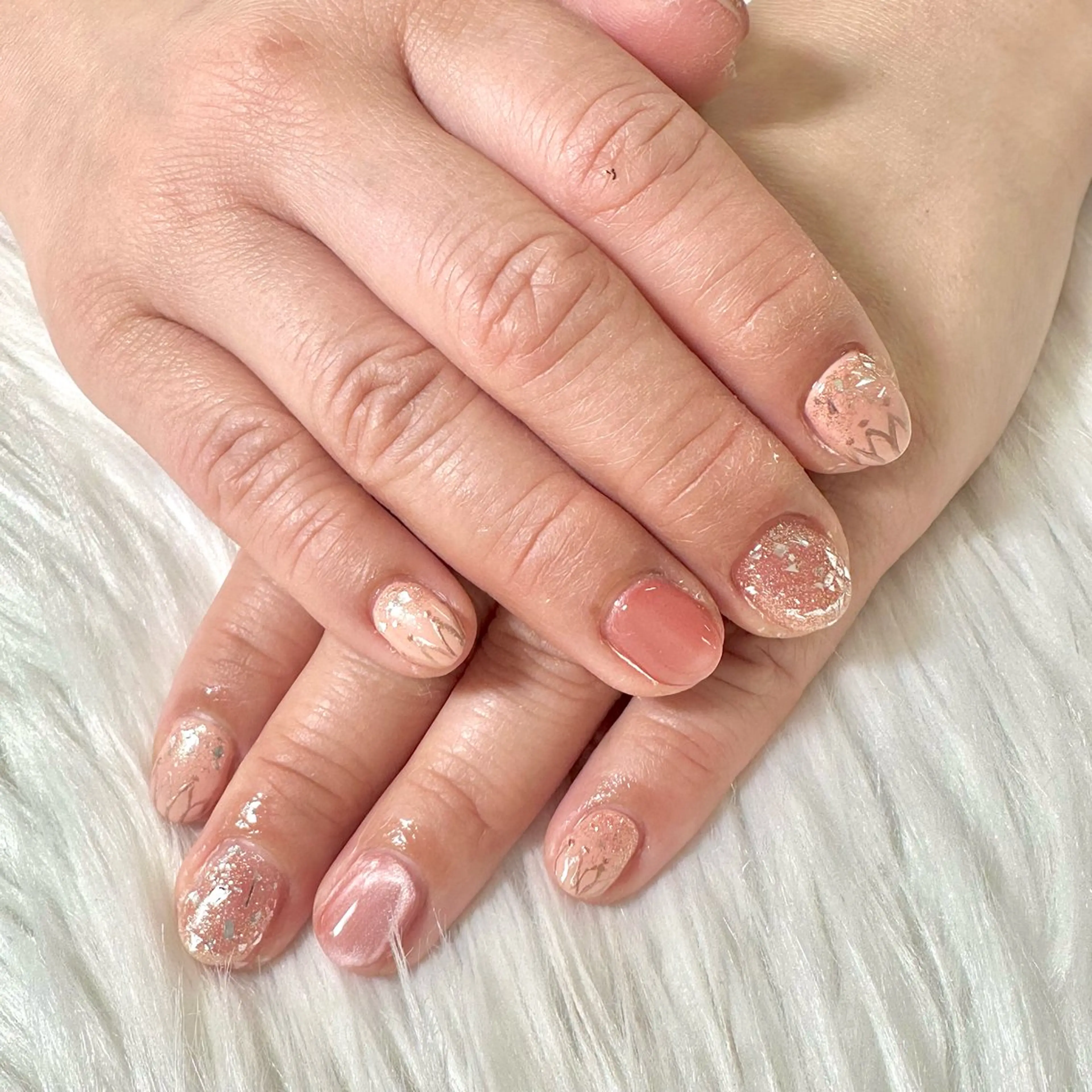 ネイル 春ネイル ハンドネイル Heartnail Hino Reinaのネイルデザイン
