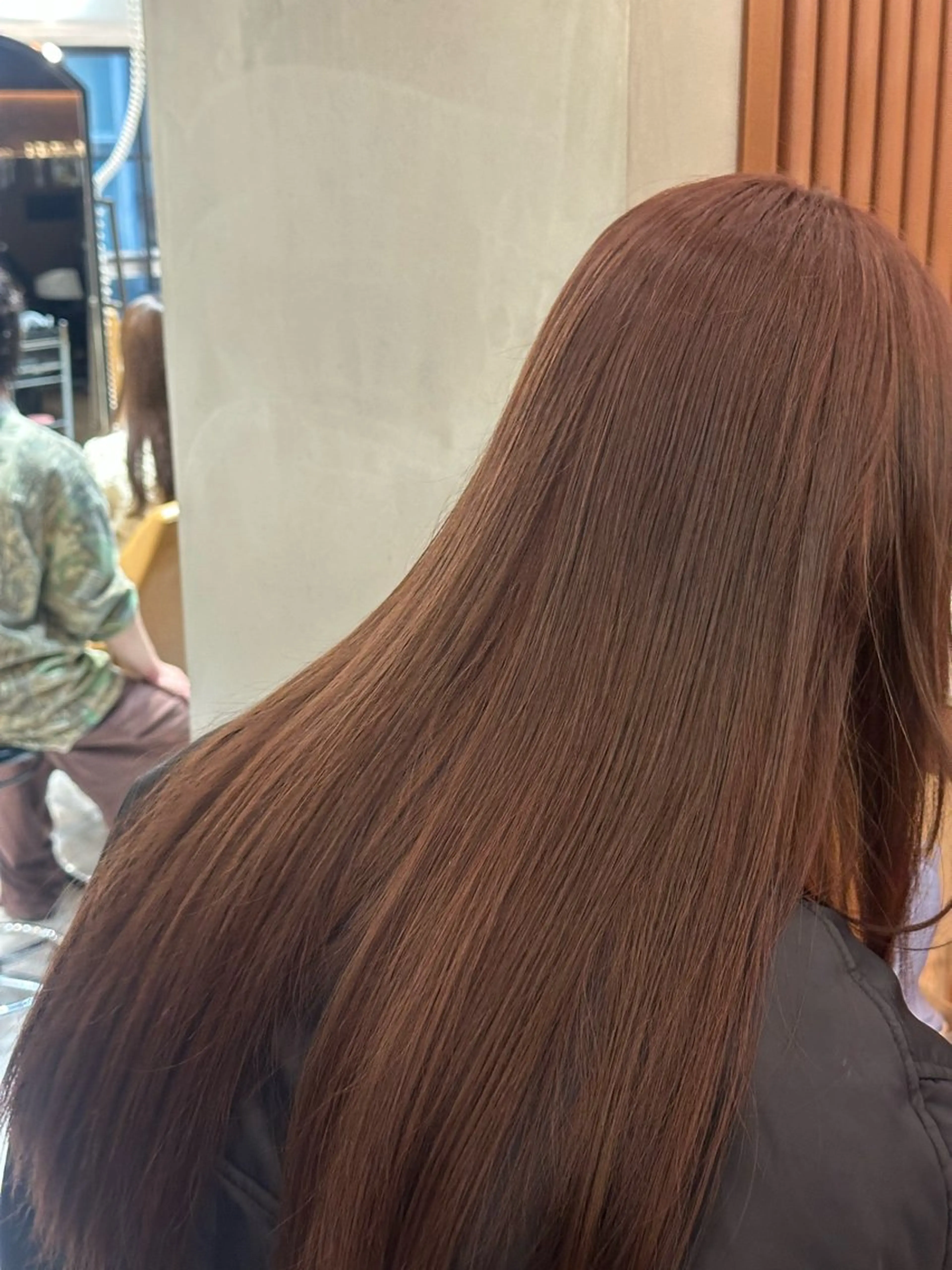 ロング カラー ピンクカラー ヘアカラー トリートメント 💚銀座/ボブ /縮毛矯正/芦川💚のヘアスタイル